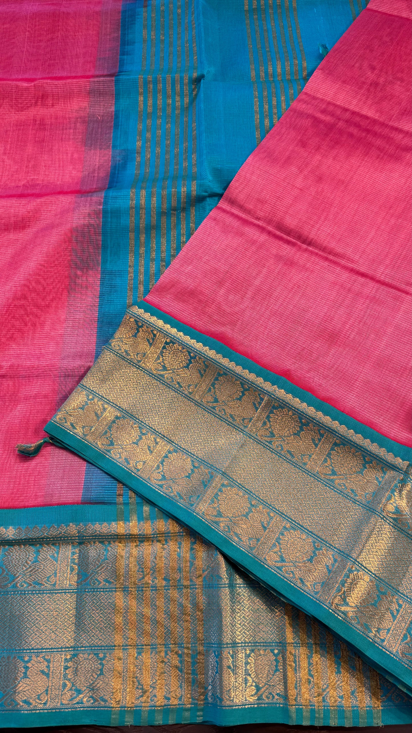 HANDLOOM KANCHIPURAM SILK COTTON (KSC243)