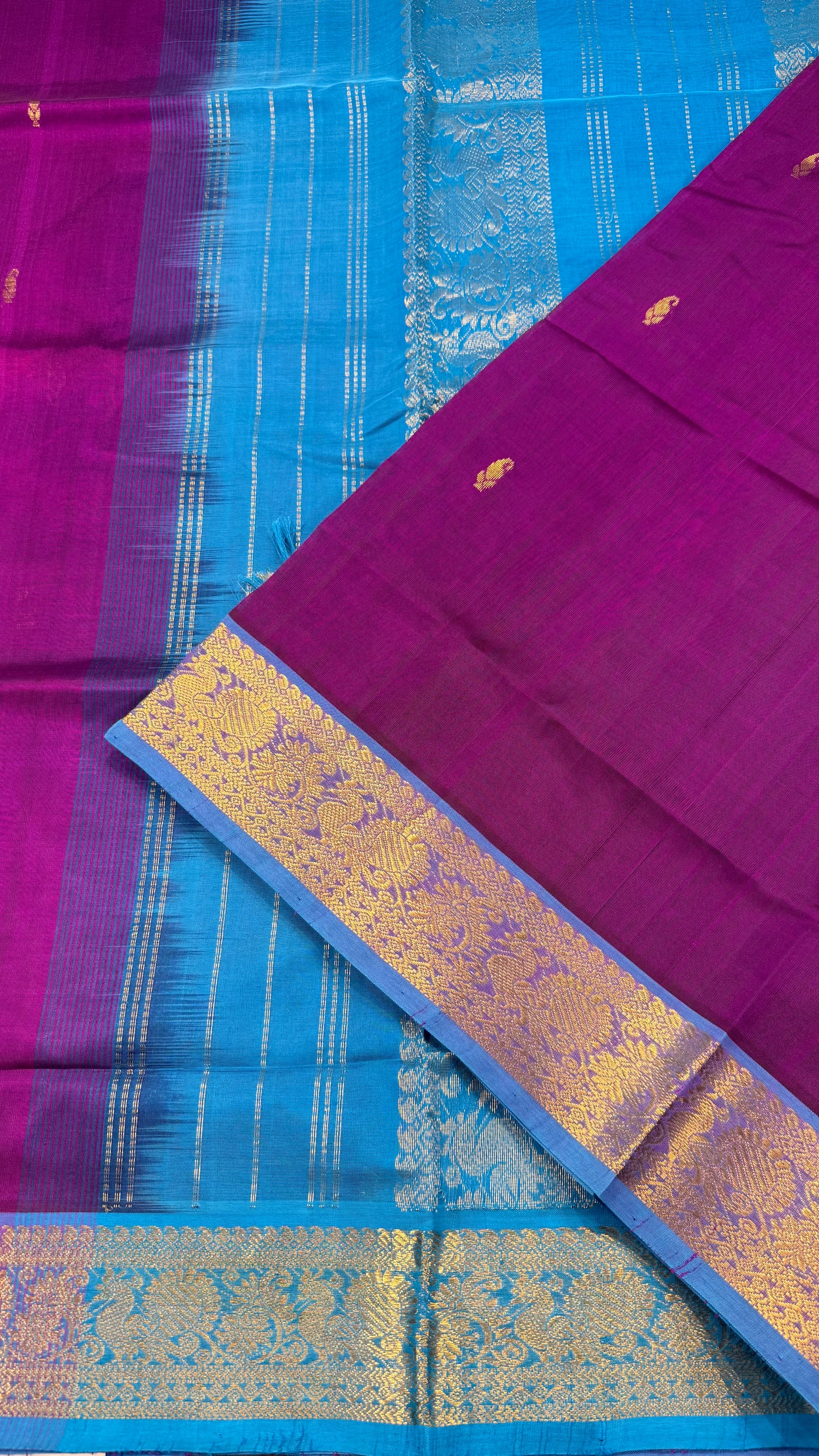HANDLOOM KANCHIPURAM SILK COTTON (KSC193)