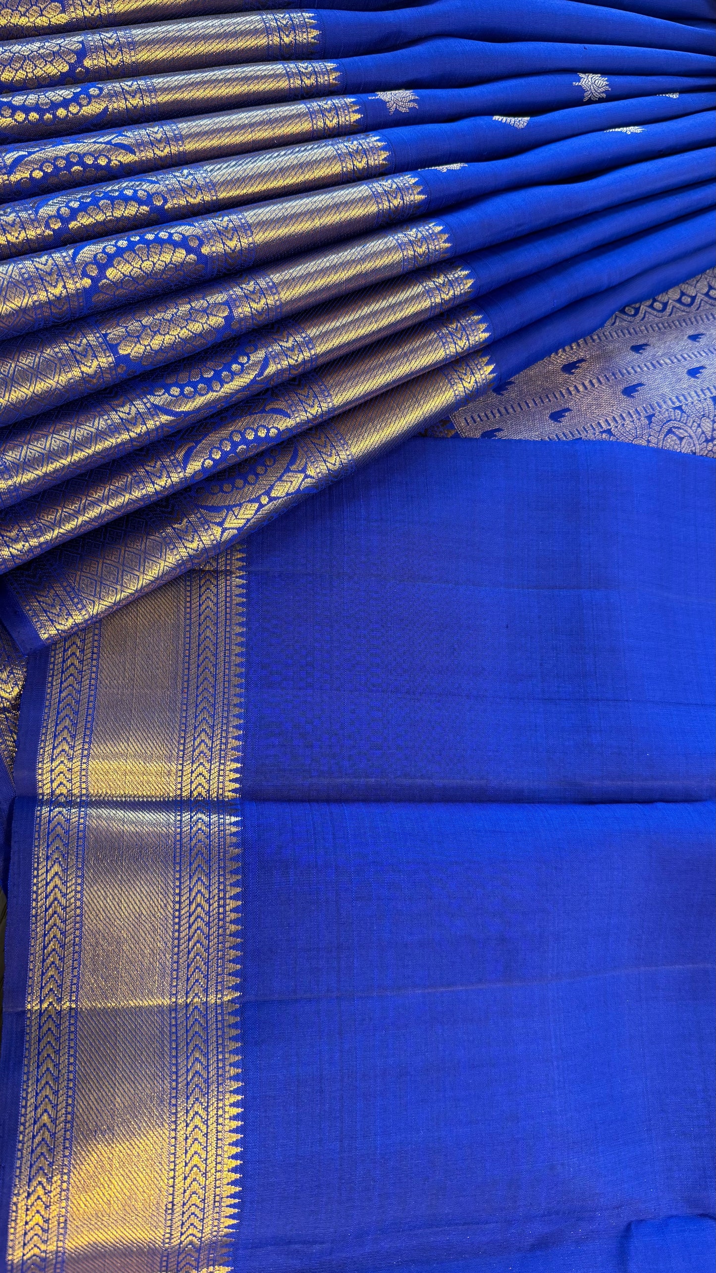 ROYAL BLUE HANDLOOM KANICHIPURAM SILK SAREE (KSS15)