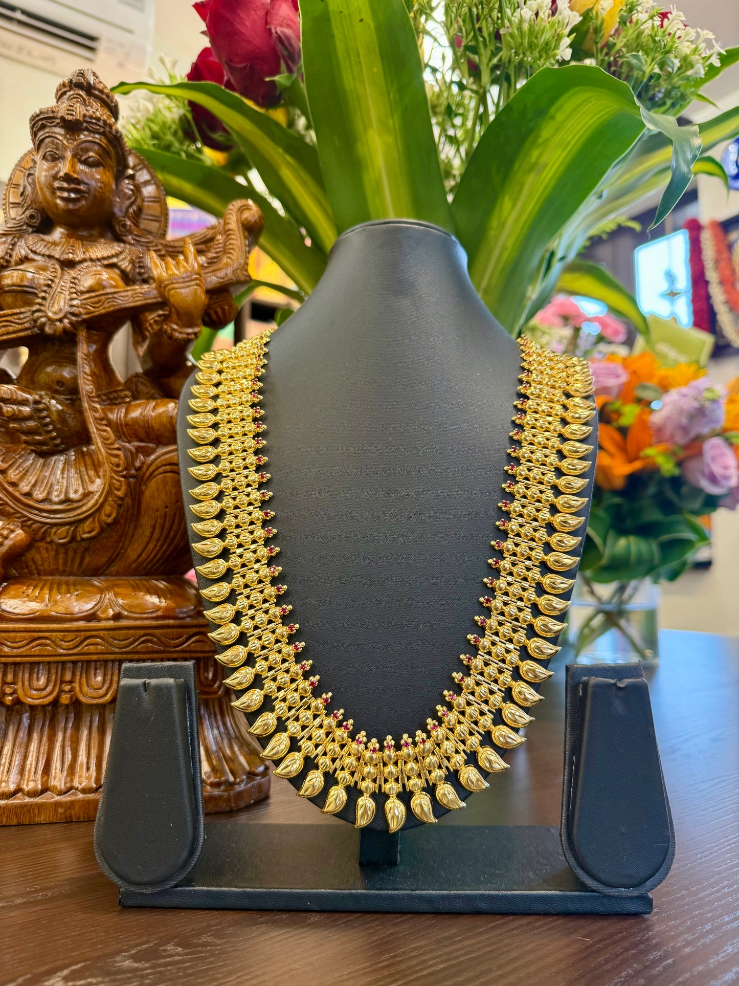 Kshamya 916 Polish Mango Long Necklace