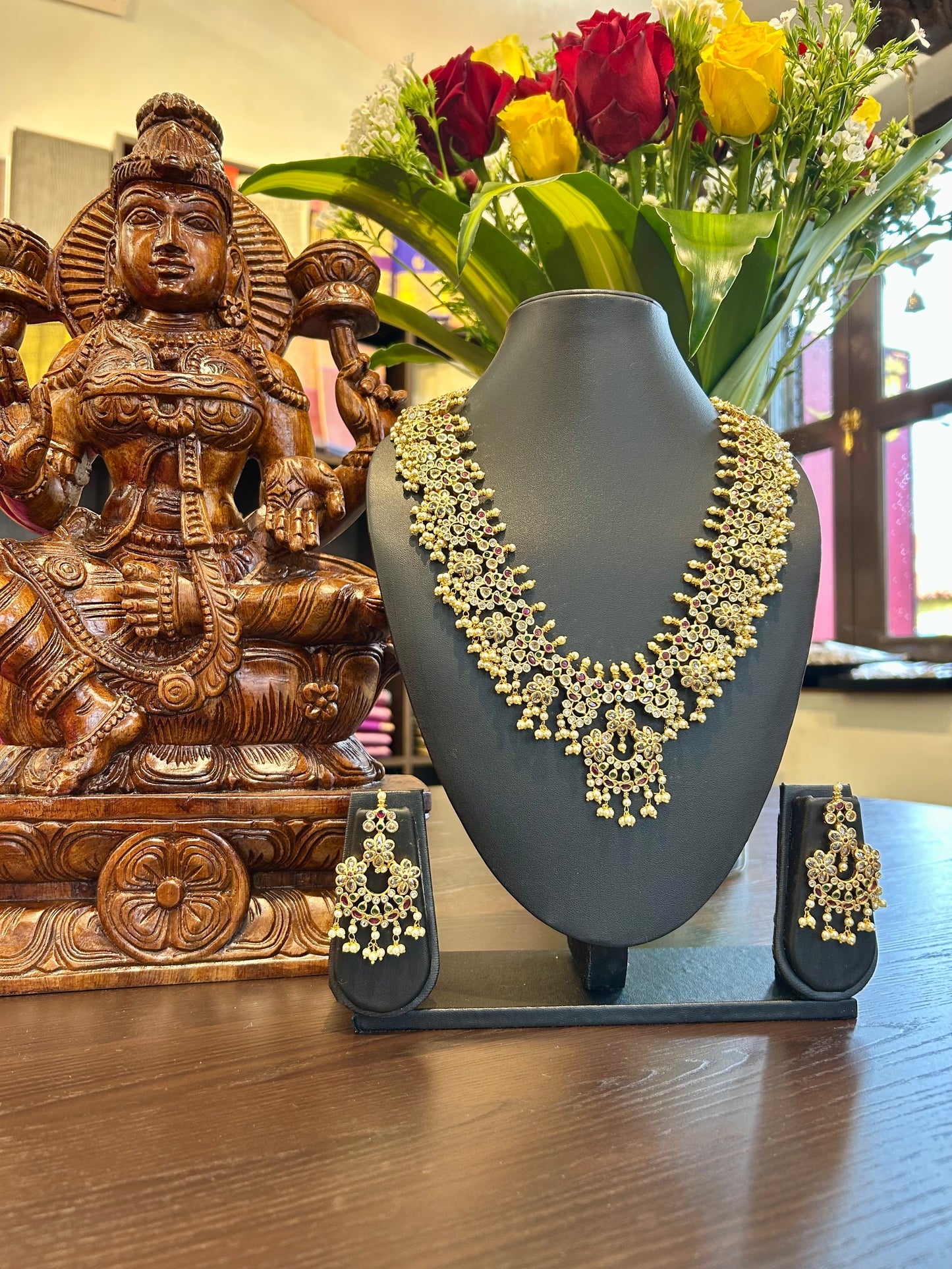 Anjali Long Necklace Jewellery Set