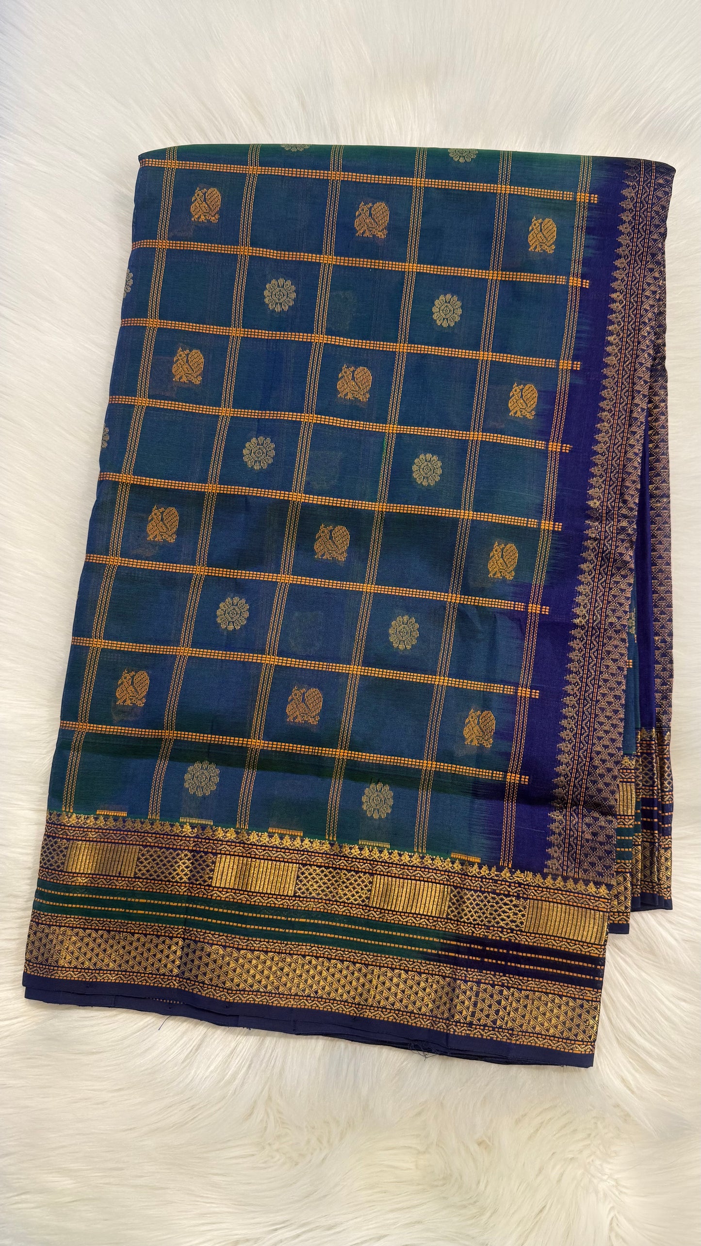 HANDLOOM KANCHIPURAM SILK COTTON (KSC175)