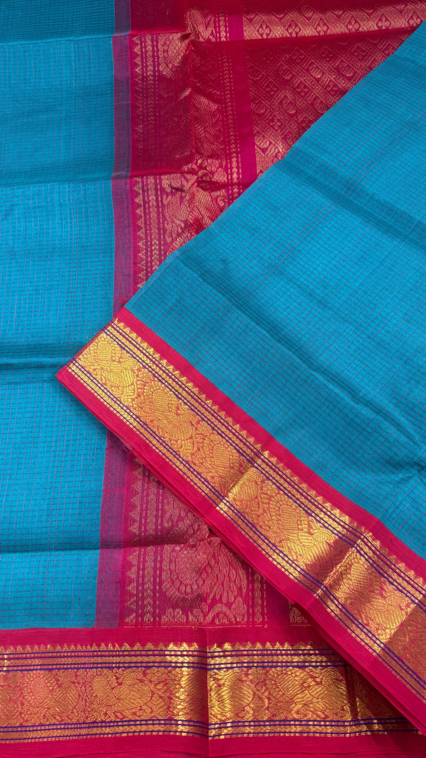 HANDLOOM KANCHIPURAM SILK COTTON (KSC261)