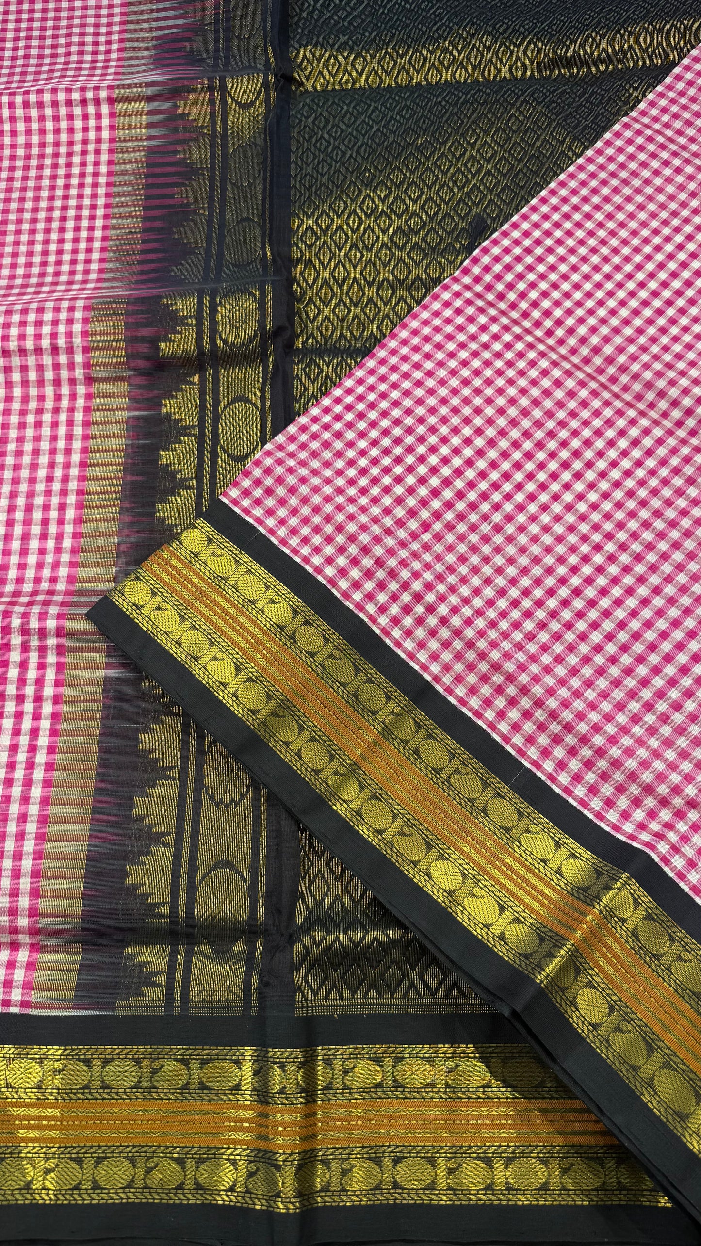 HANDLOOM KANCHIPURAM SILK COTTON (KSC249)