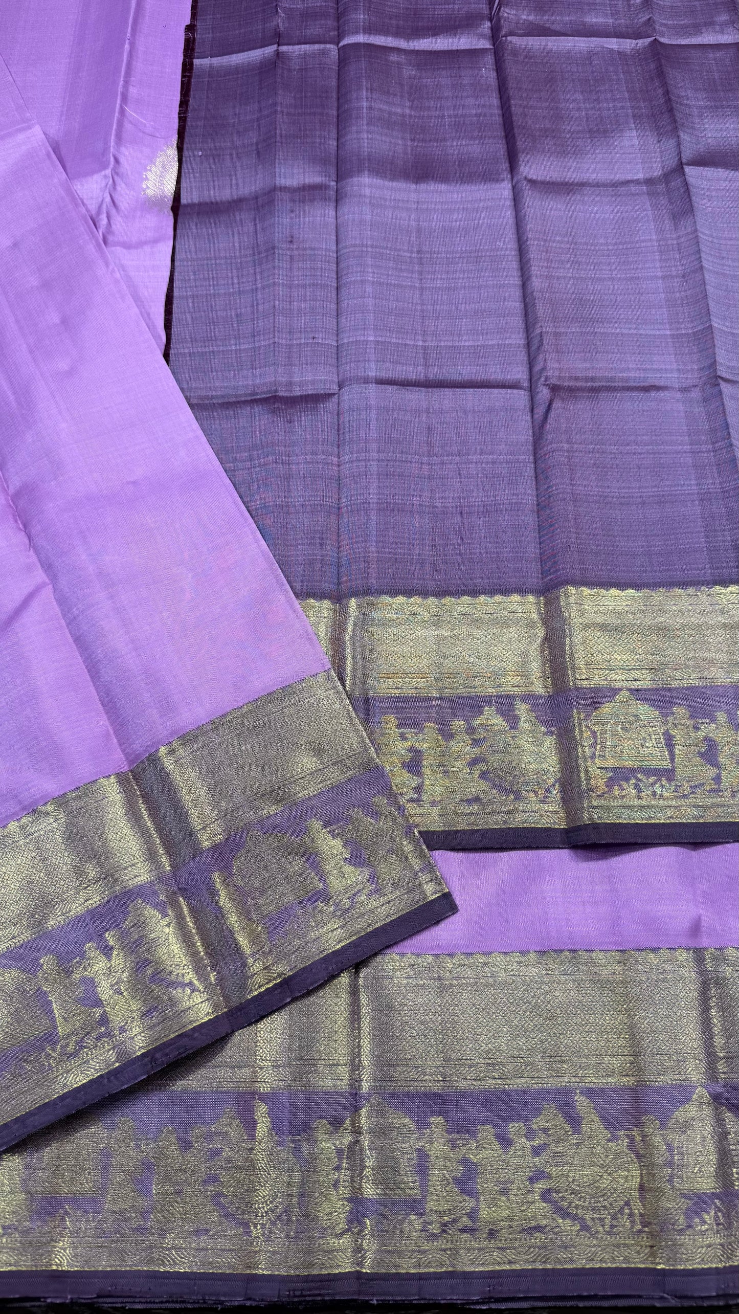 LAVENDER HANDLOOM KANCHIPURAM SILK SAREE(KSS 544)