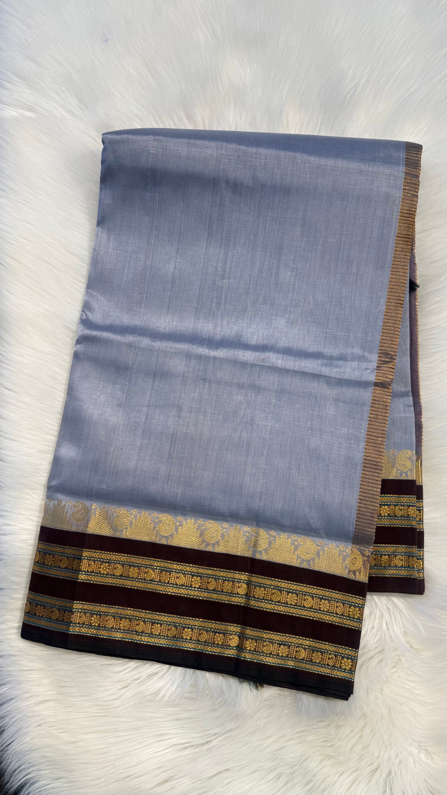 HANDLOOM KANCHIPURAM SILK COTTON (KSC159)