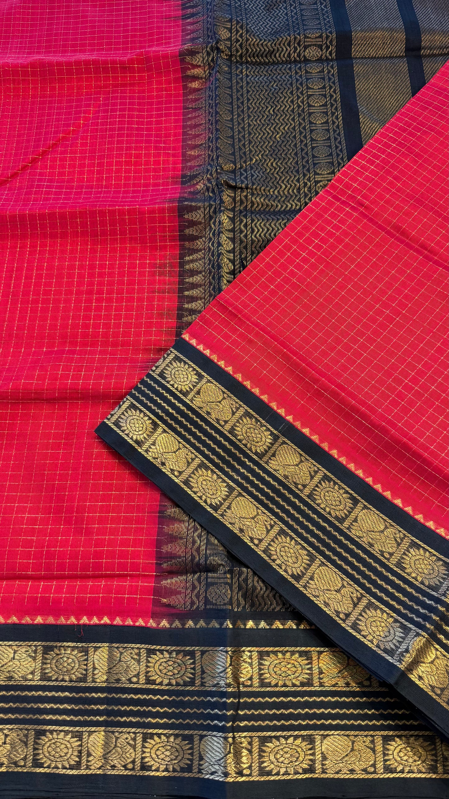 HANDLOOM KANCHIPURAM SILK COTTON (KSC258)
