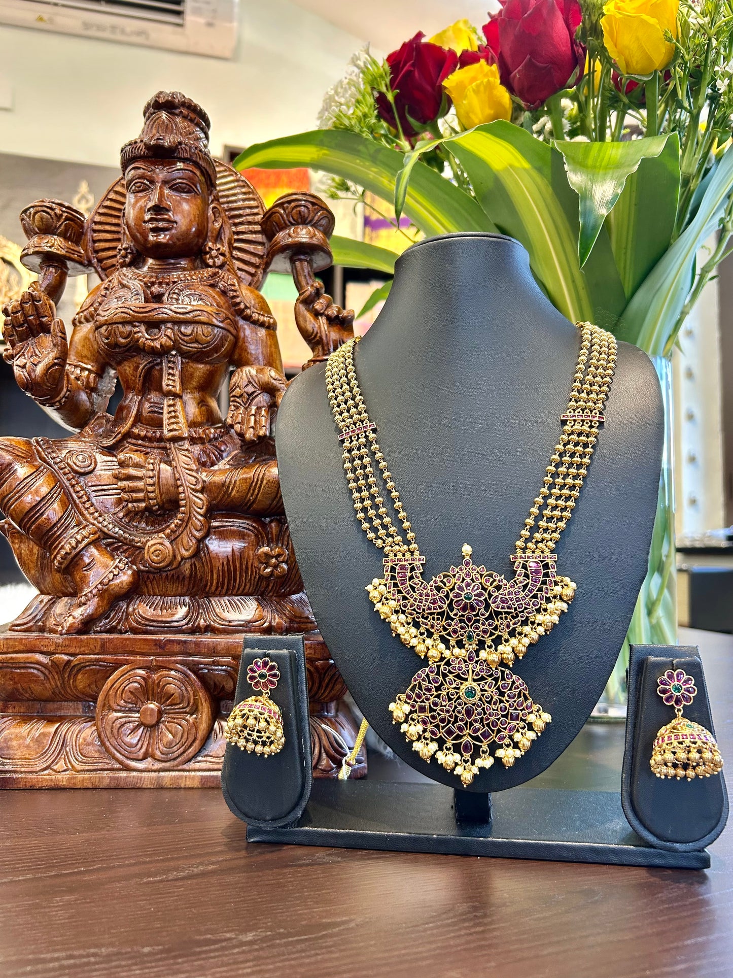 Chaya Long Necklace Jewellery Set