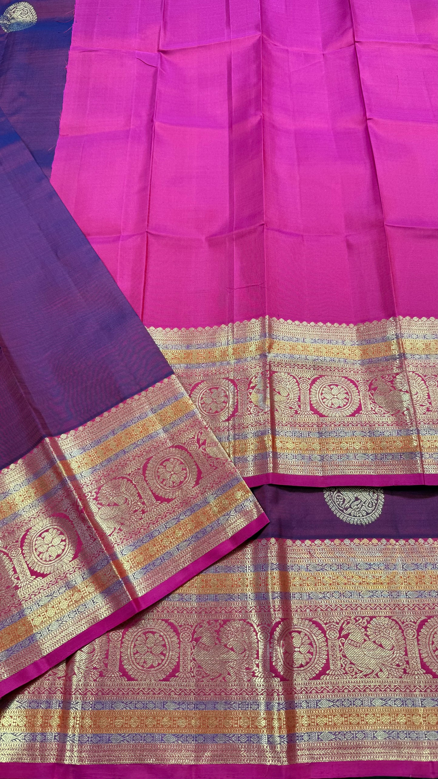 PURPLE HANDLOOM KANCHIPURAM SILK SAREE(KSS 580)