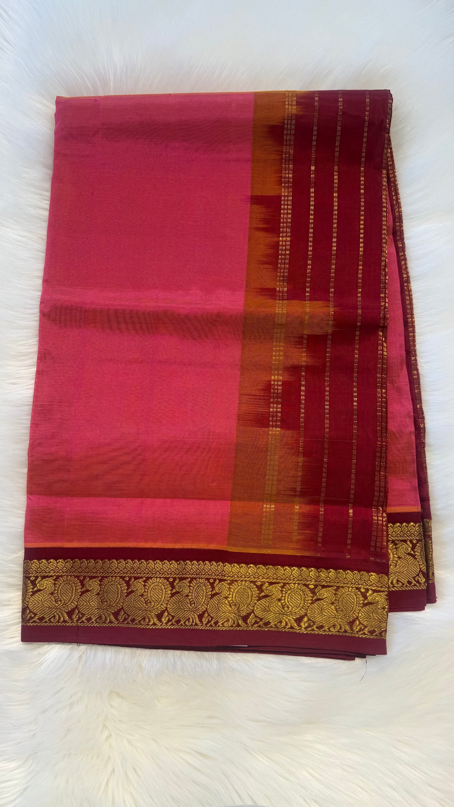 HANDLOOM KANCHIPURAM SILK COTTON (KSC195)