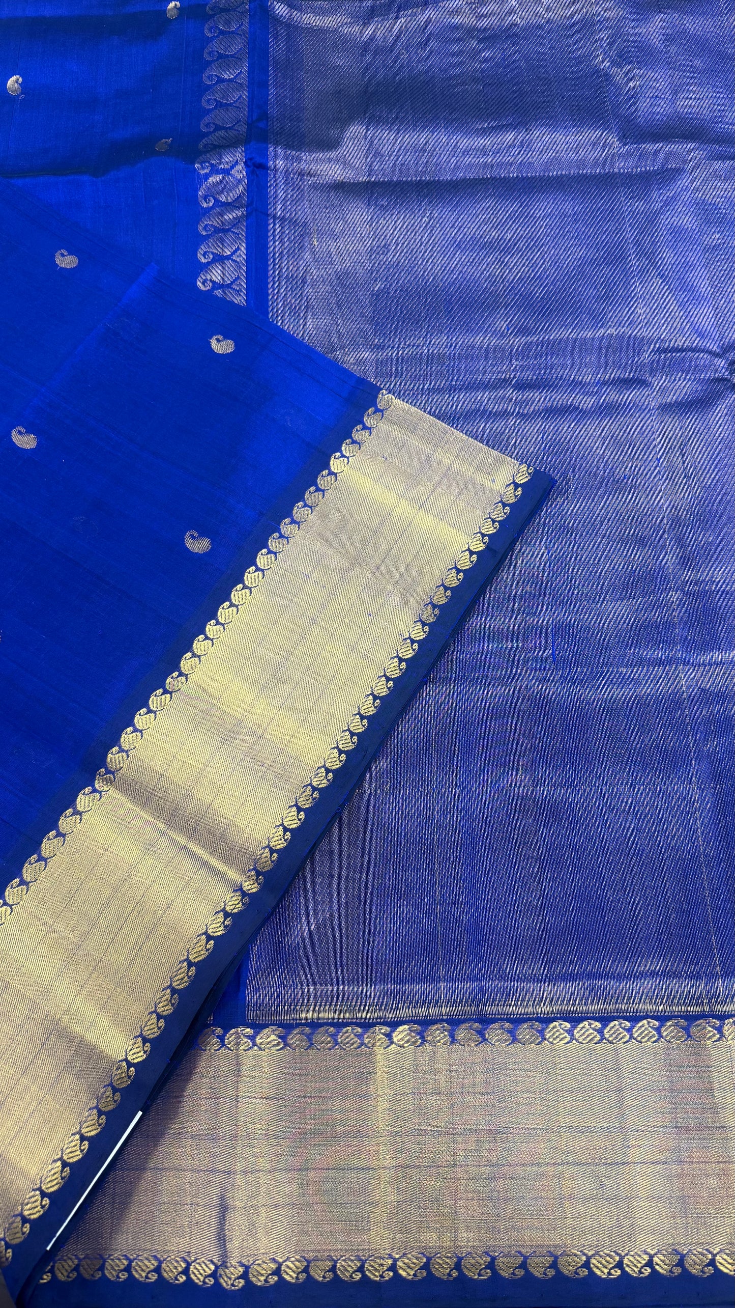 ROYAL BLUE KANCHIPURAM SILK COTTON (KSC71)
