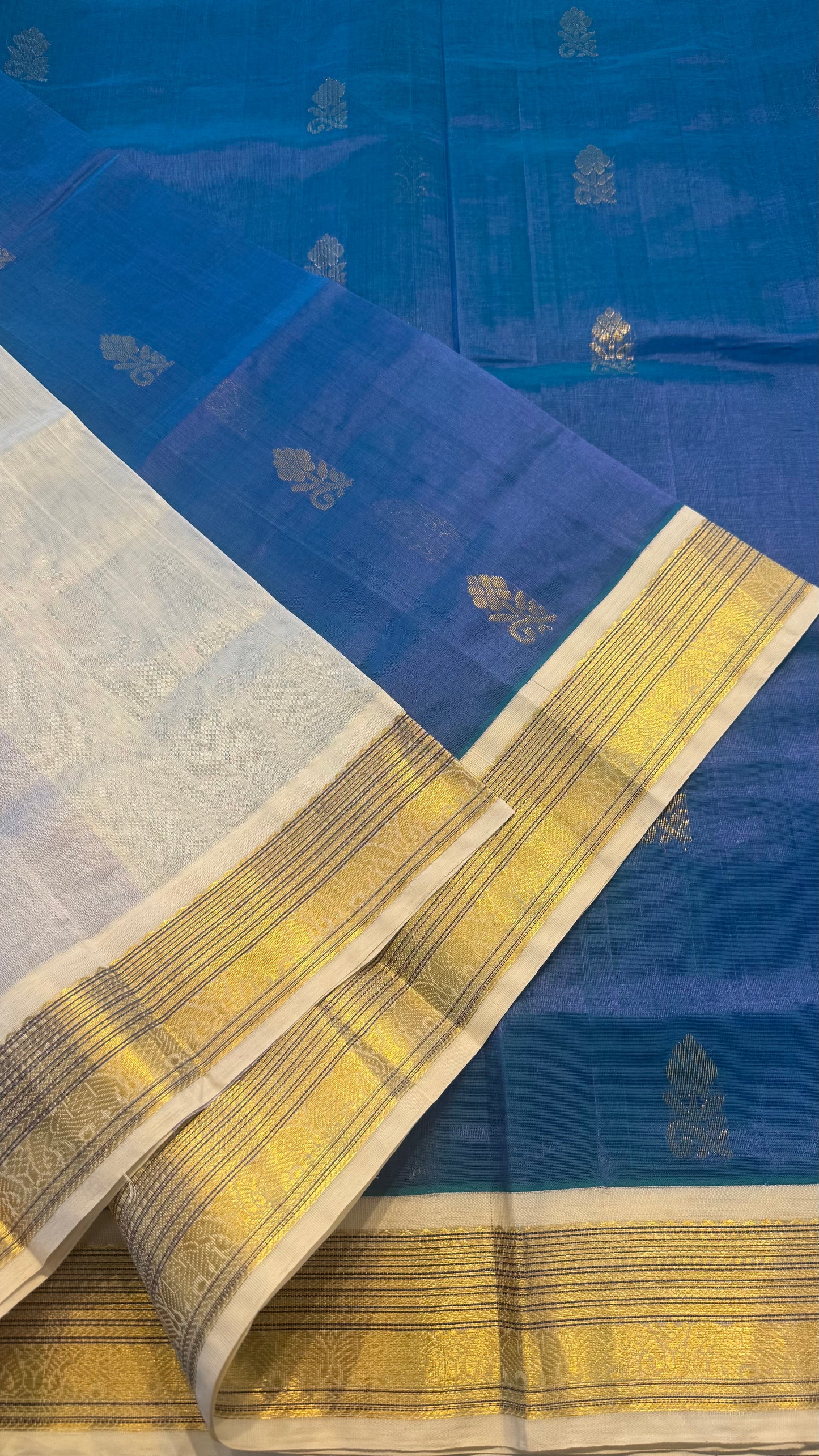 UNICORN PASTEL 3 TONE HANDLOOM KANCHIPURAM SILK COTTON (KSC38)