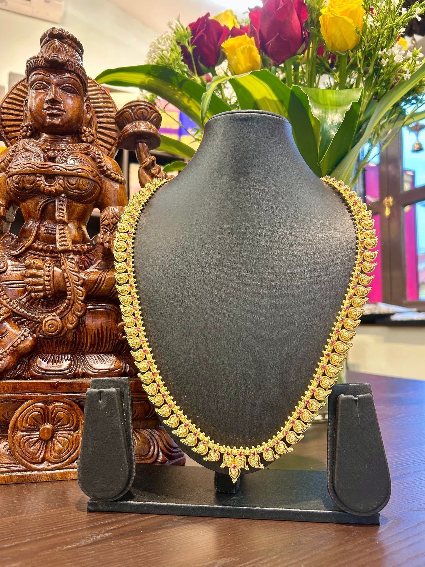 Dayanita 916 Polish Mango Malai Long Necklace