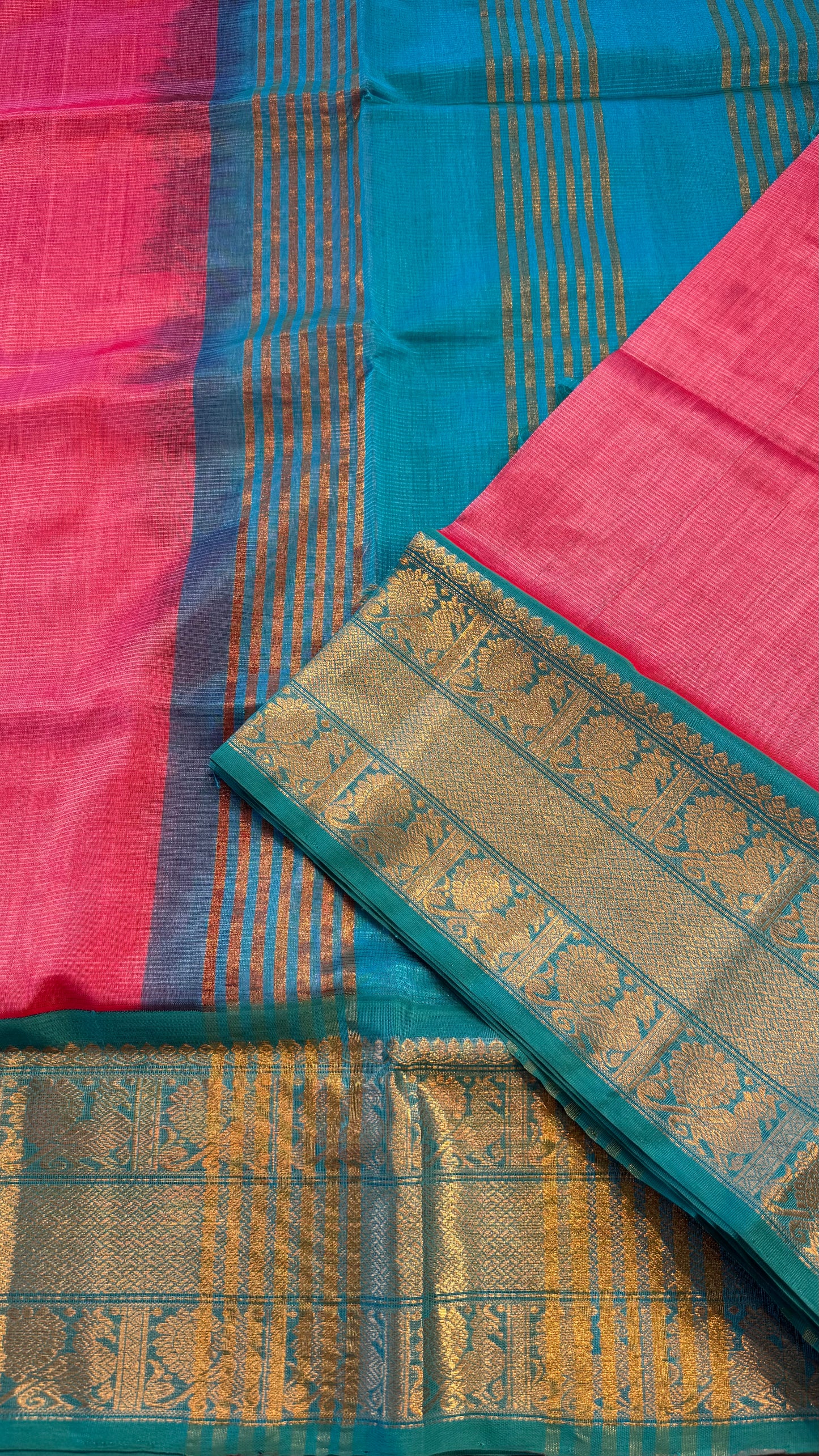 HANDLOOM KANCHIPURAM SILK COTTON (KSC242)