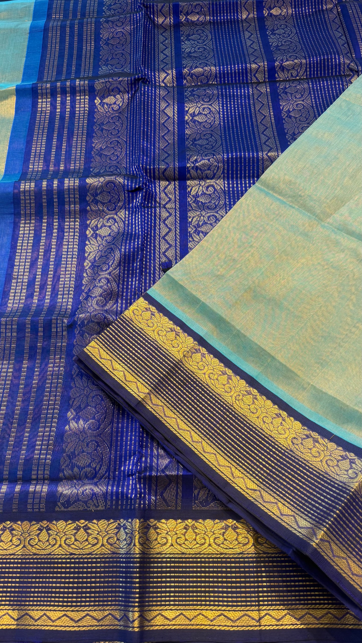 HANDLOOM KANCHIPURAM SILK COTTON (KSC216)