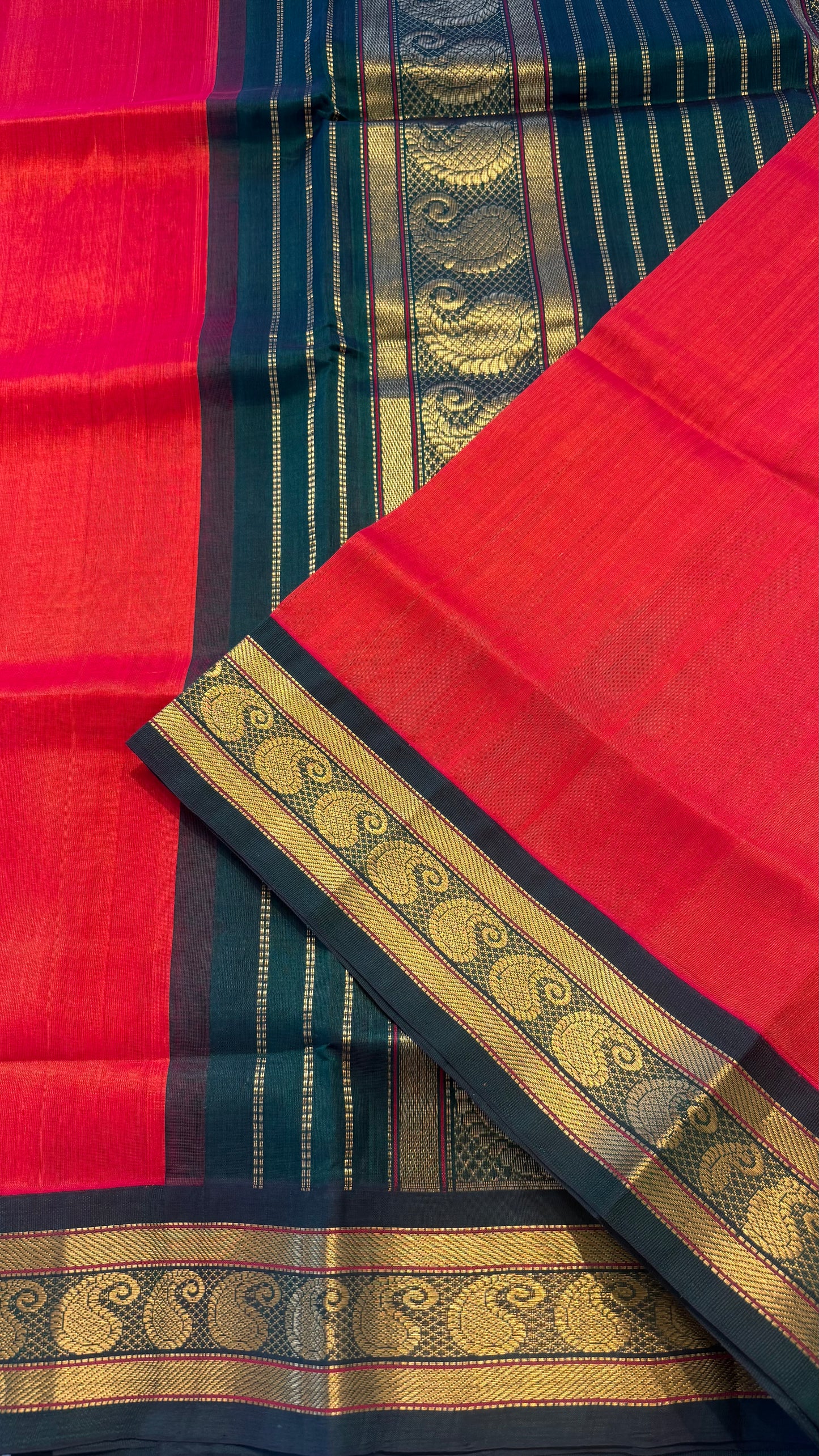 HANDLOOM KANCHIPURAM SILK COTTON (KSC202)