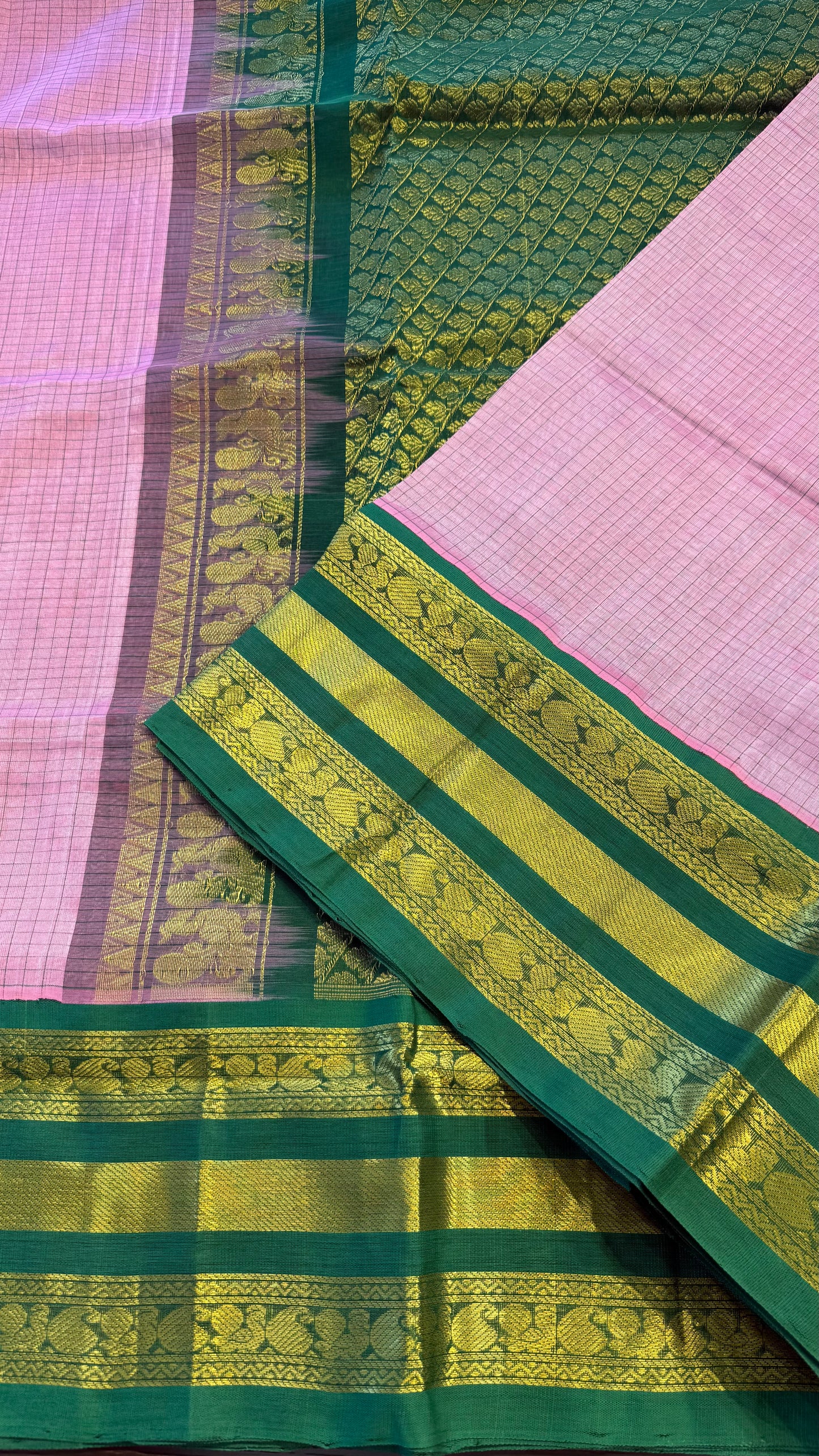 HANDLOOM KANCHIPURAM SILK COTTON (KSC253)