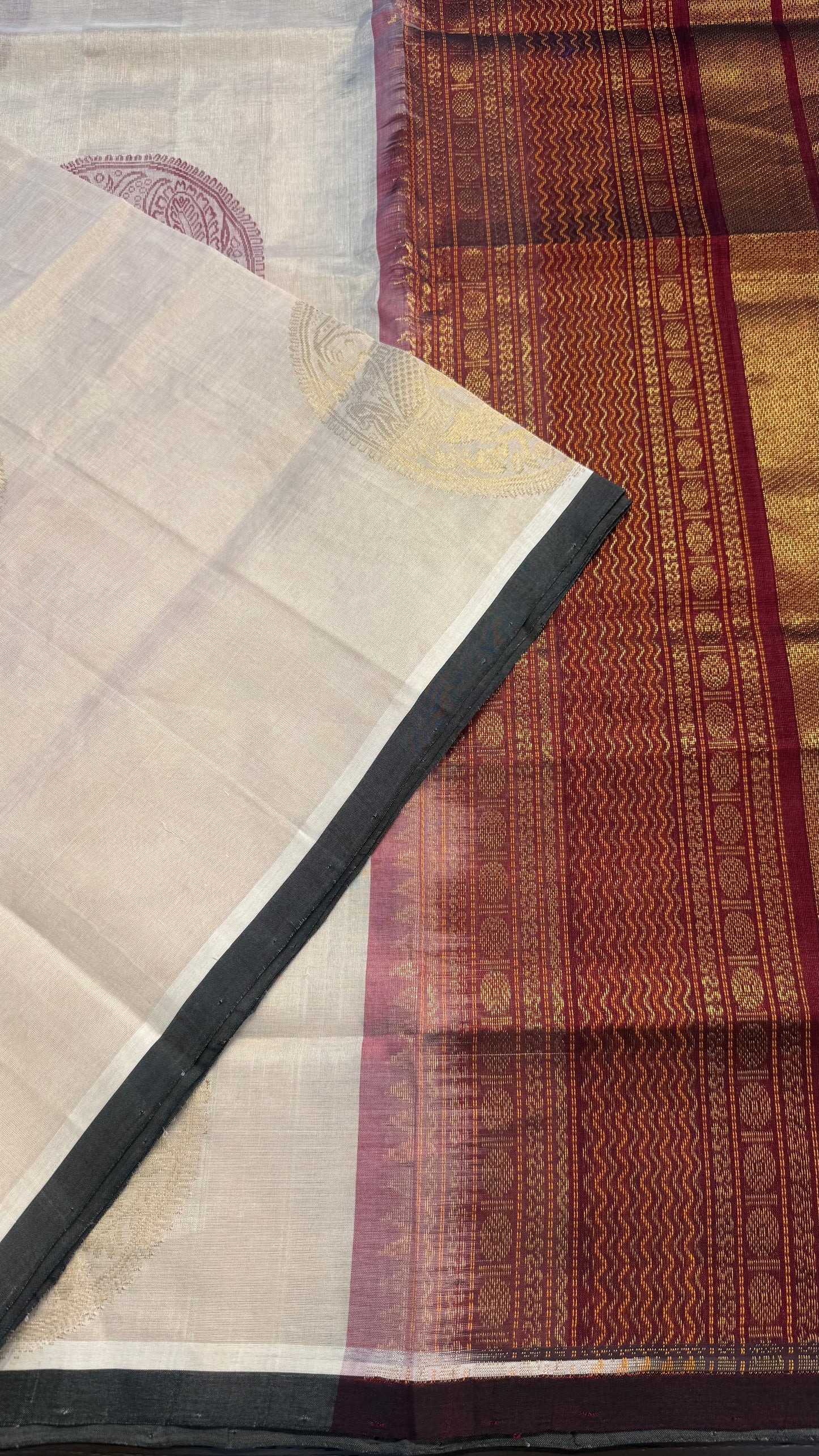 HANDLOOM KANCHIPURAM SILK COTTON (KSC172)