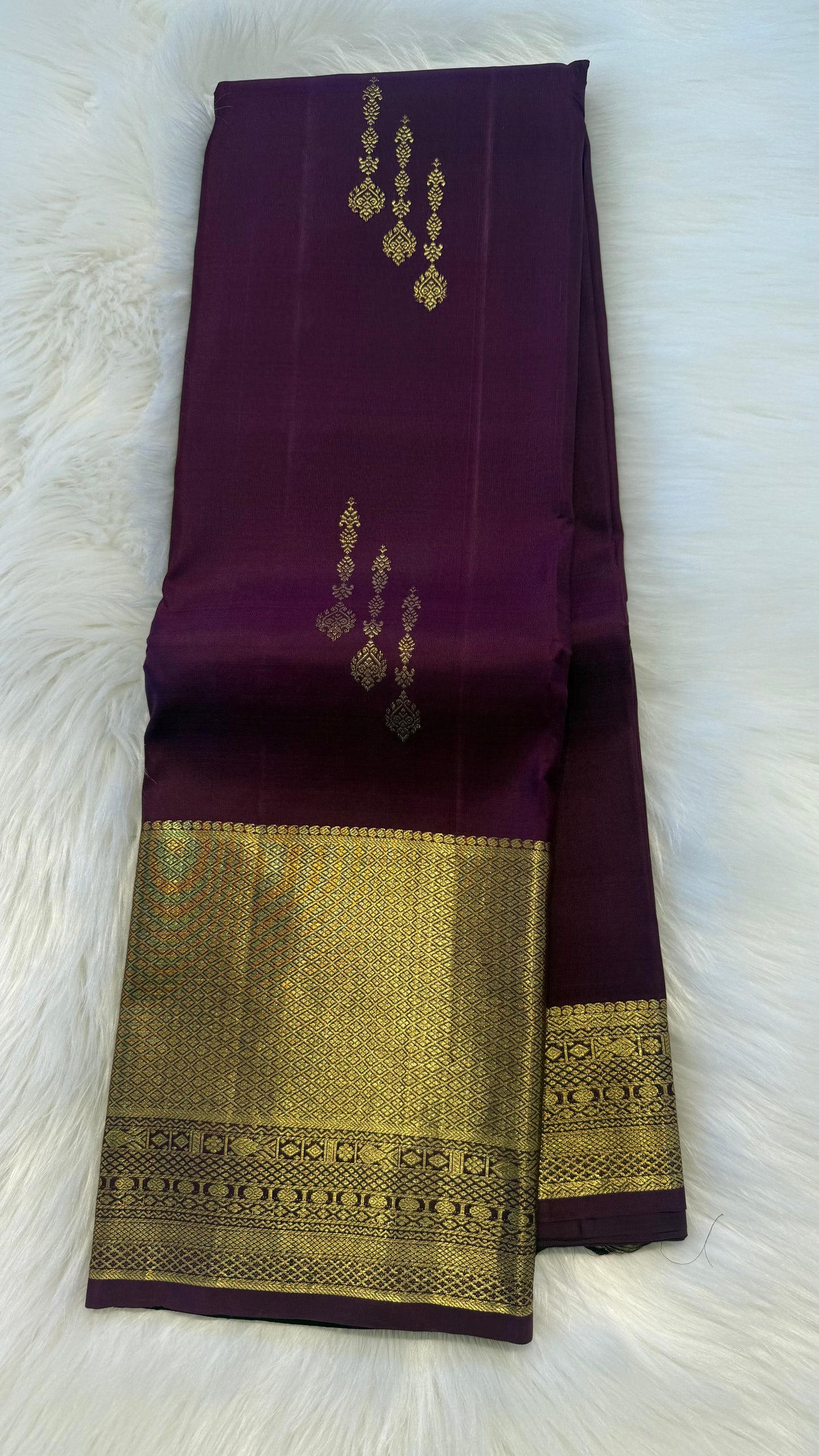 RASBERRY GOLD ZARI HANDLOOM KANCHIPURAM SILK SAREE (KSS167)