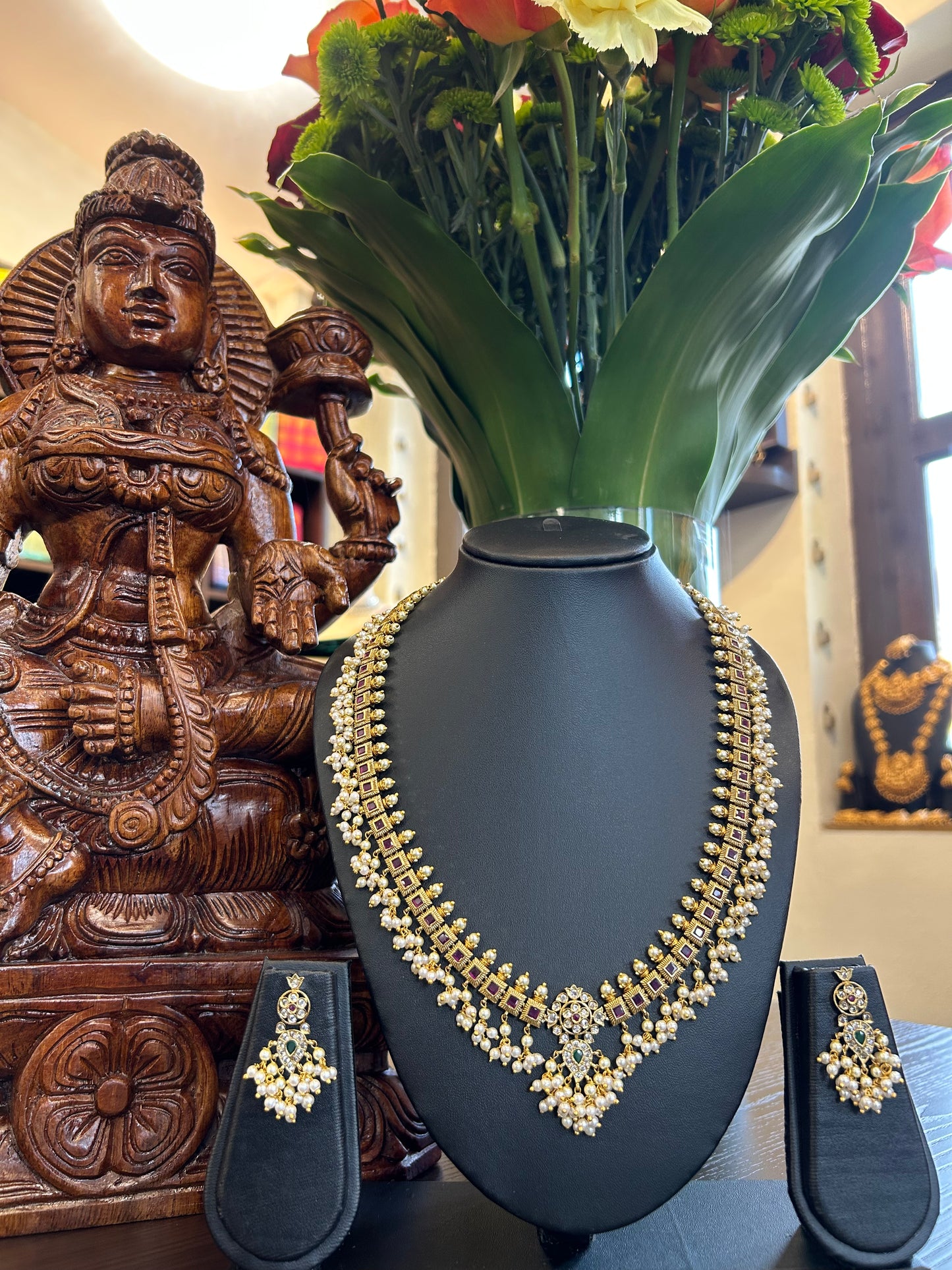 Priti Long Necklace Jewellery Set
