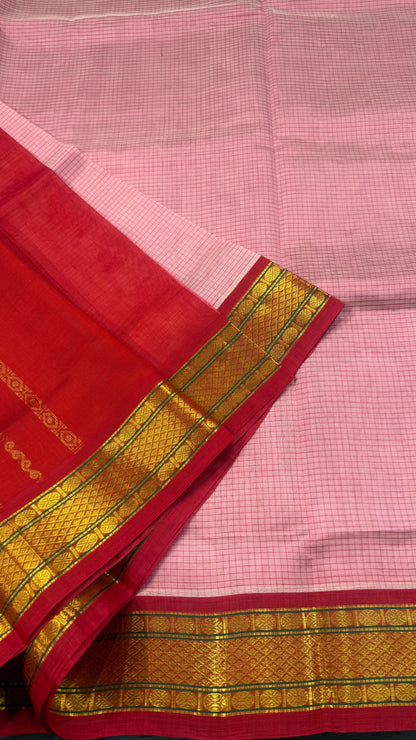 HANDLOOM KANCHIPURAM SILK COTTON (KSC250)