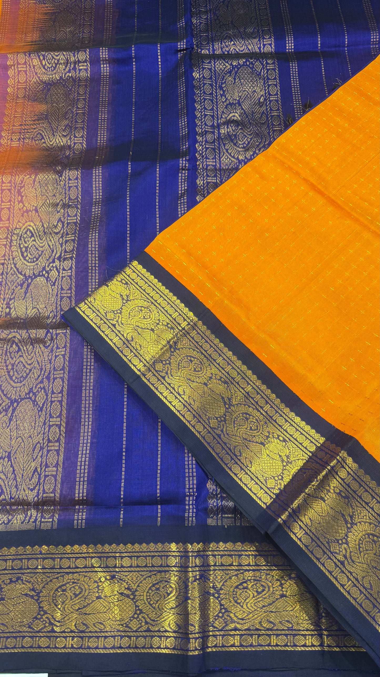 HANDLOOM KANCHIPURAM SILK COTTON (KSC254)