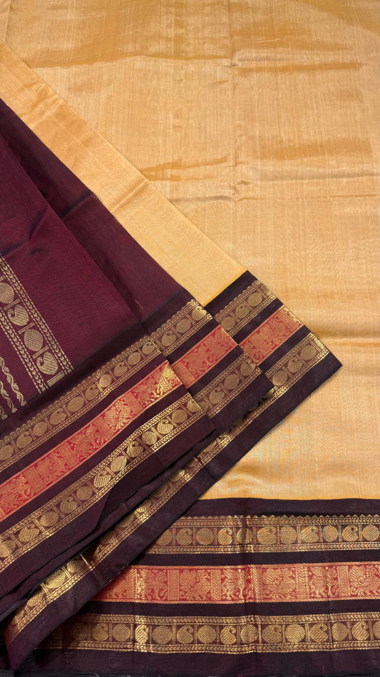 HANDLOOM KANCHIPURAM SILK COTTON (KSC174)