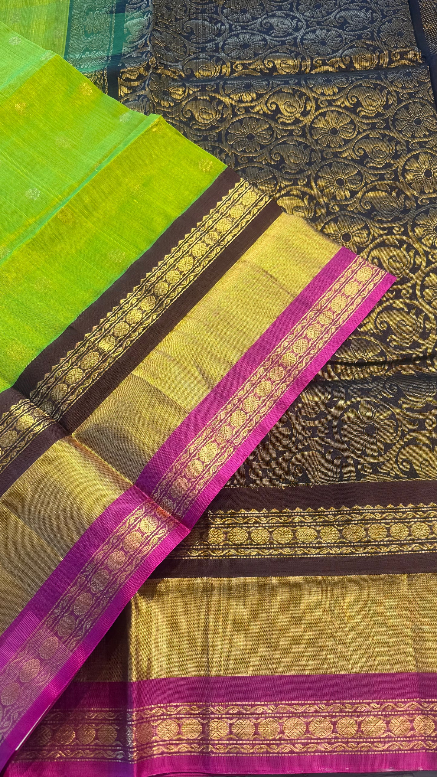 HANDLOOM KANCHIPURAM SILK COTTON (KSC270)