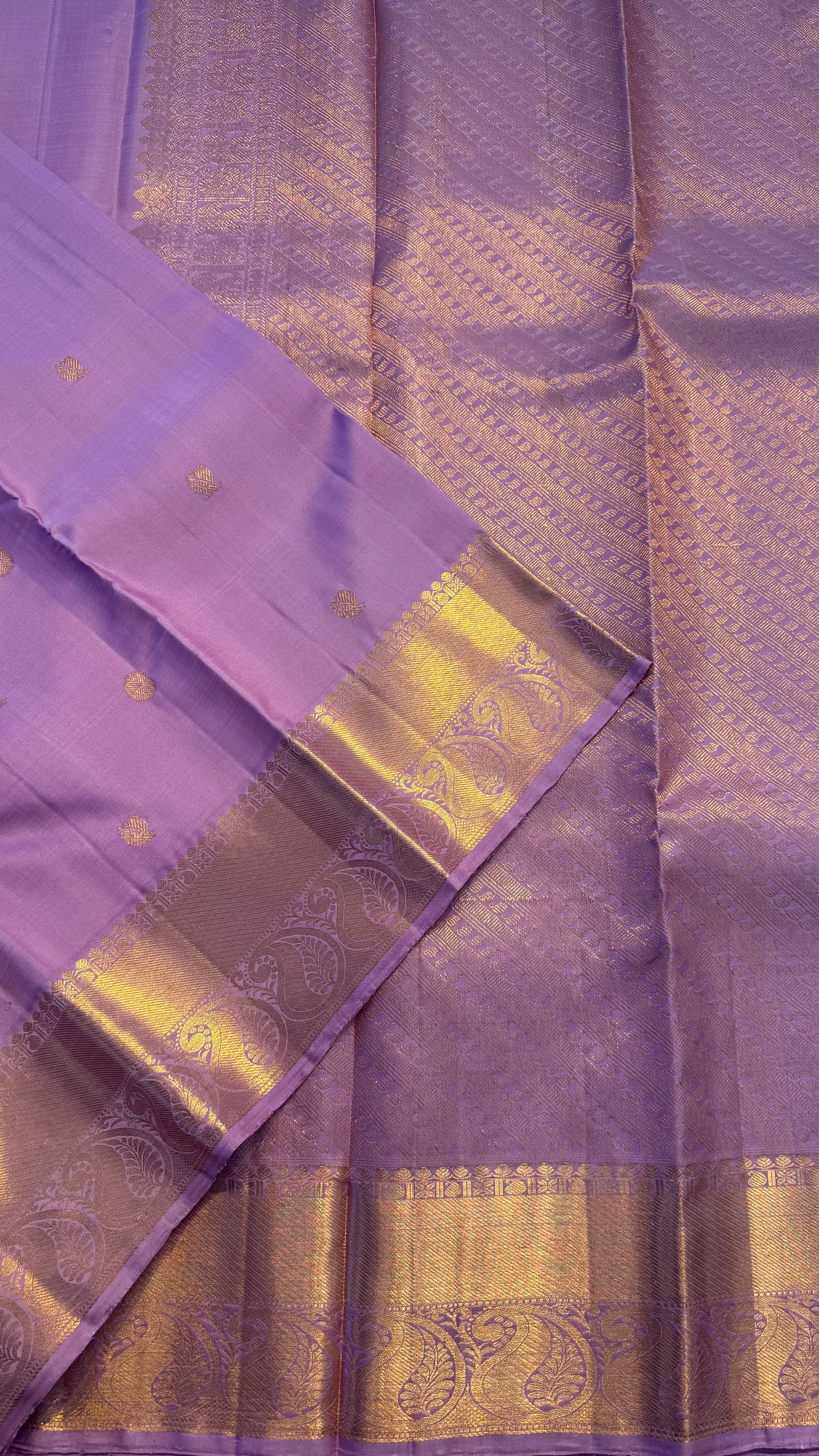 LAVENDER HANDLOOM KANCHIPURAM SILK SAREE (KSS318)