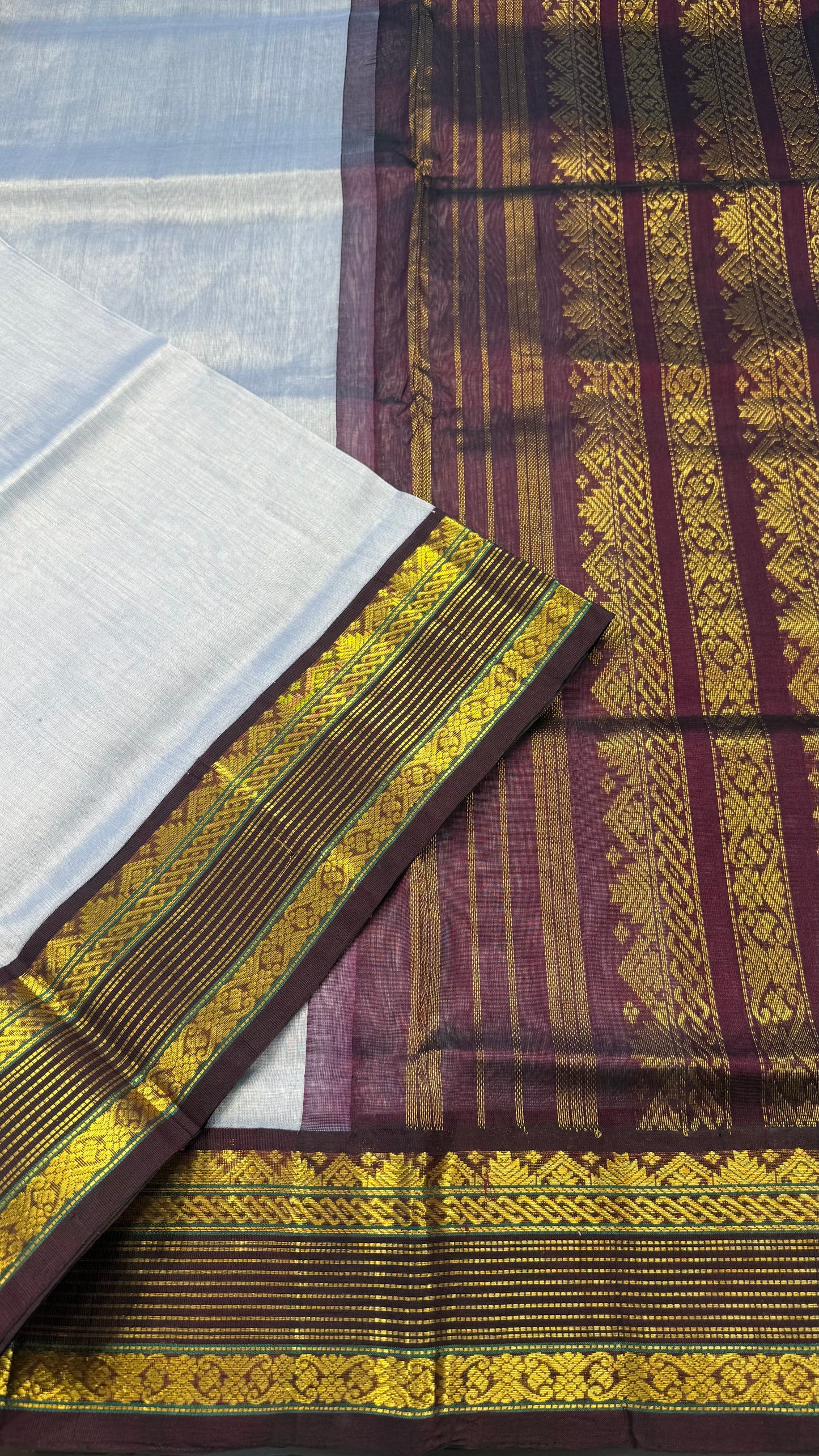 HANDLOOM KANCHIPURAM SILK COTTON (KSC155)