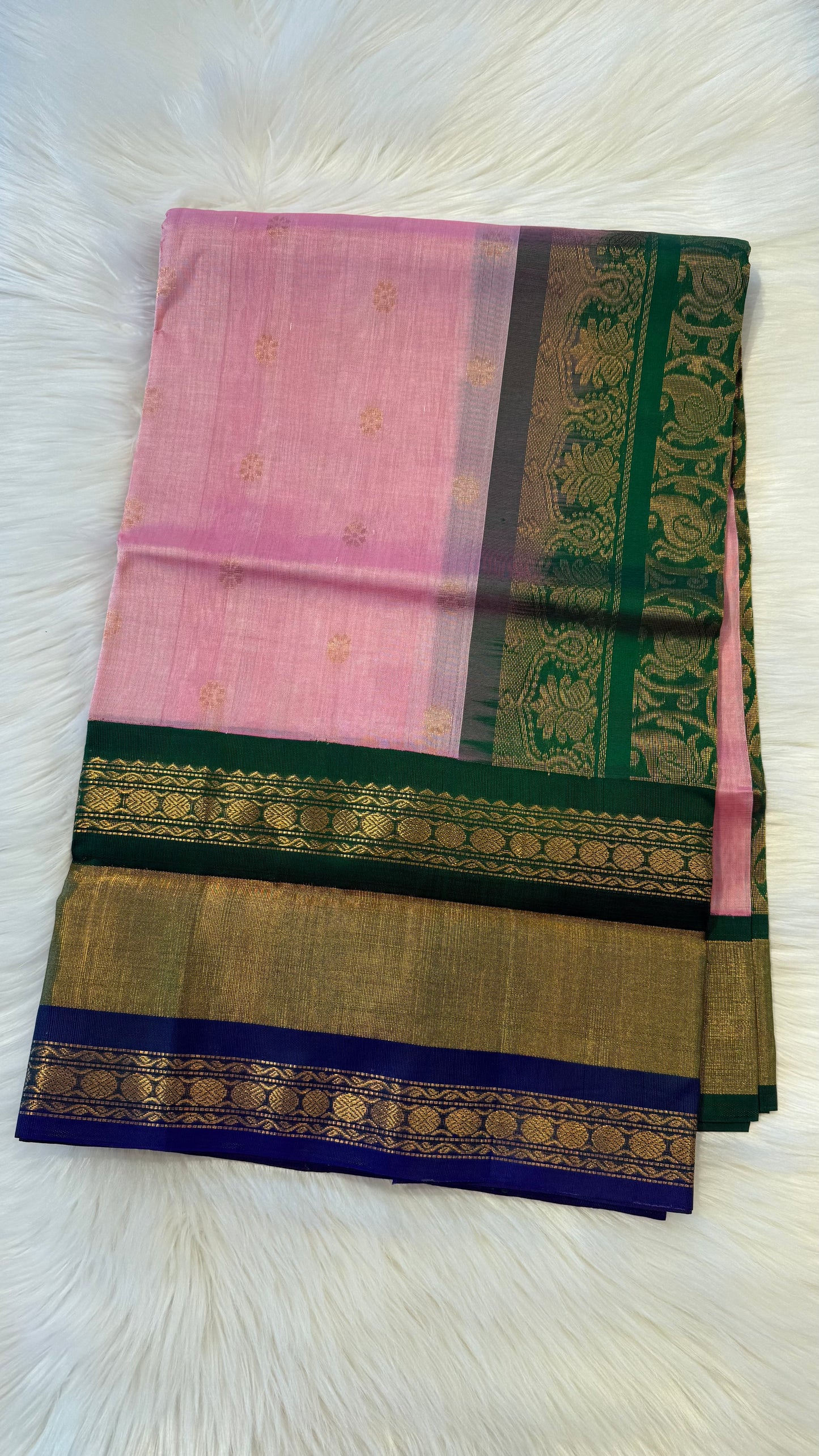 HANDLOOM KANCHIPURAM SILK COTTON (KSC272)