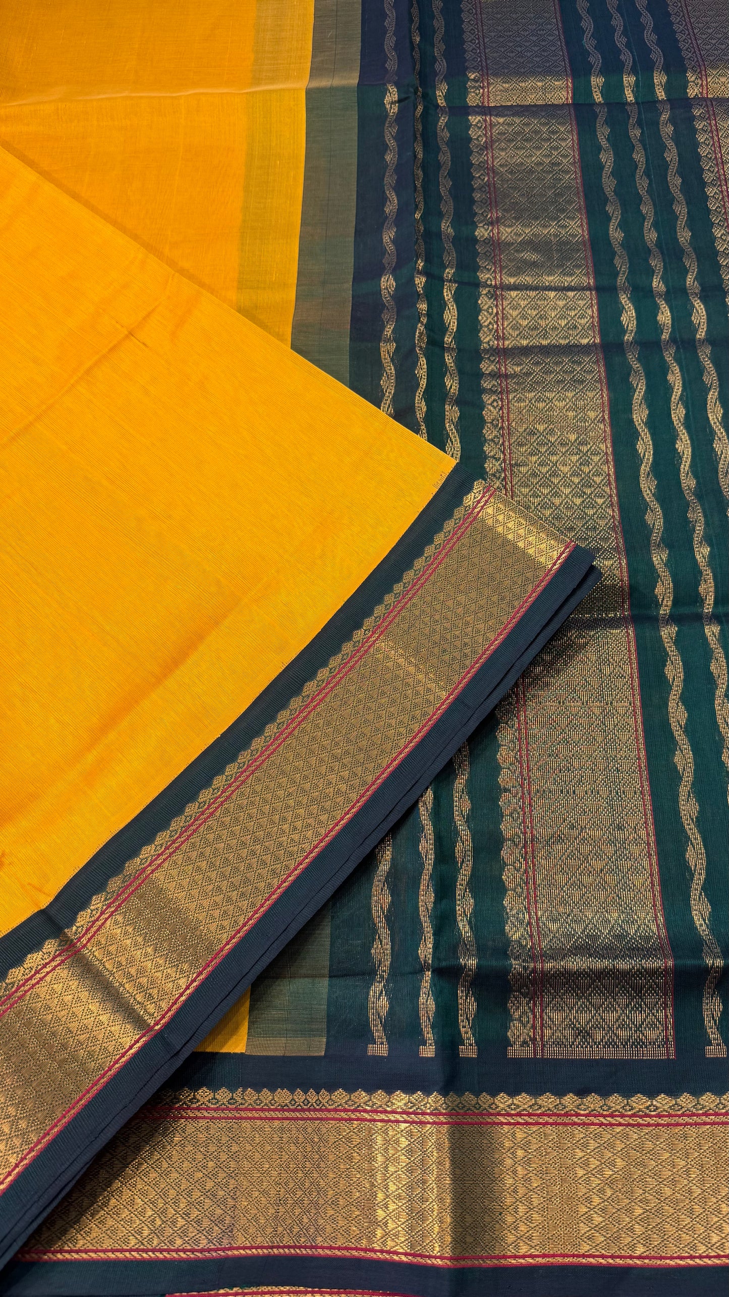 HANDLOOM KANCHIPURAM SILK COTTON (KSC203)