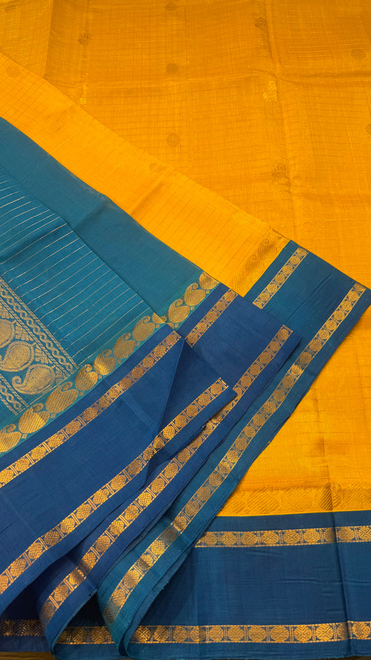 HANDLOOM KANCHIPURAM SILK COTTON (KSC180)