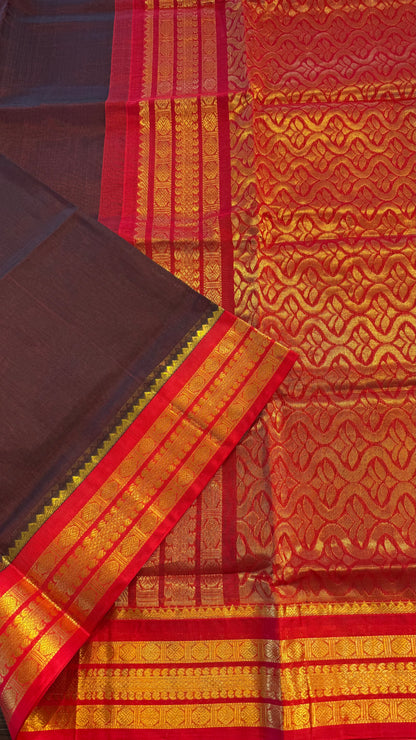 HANDLOOM KANCHIPURAM SILK COTTON (KSC231)