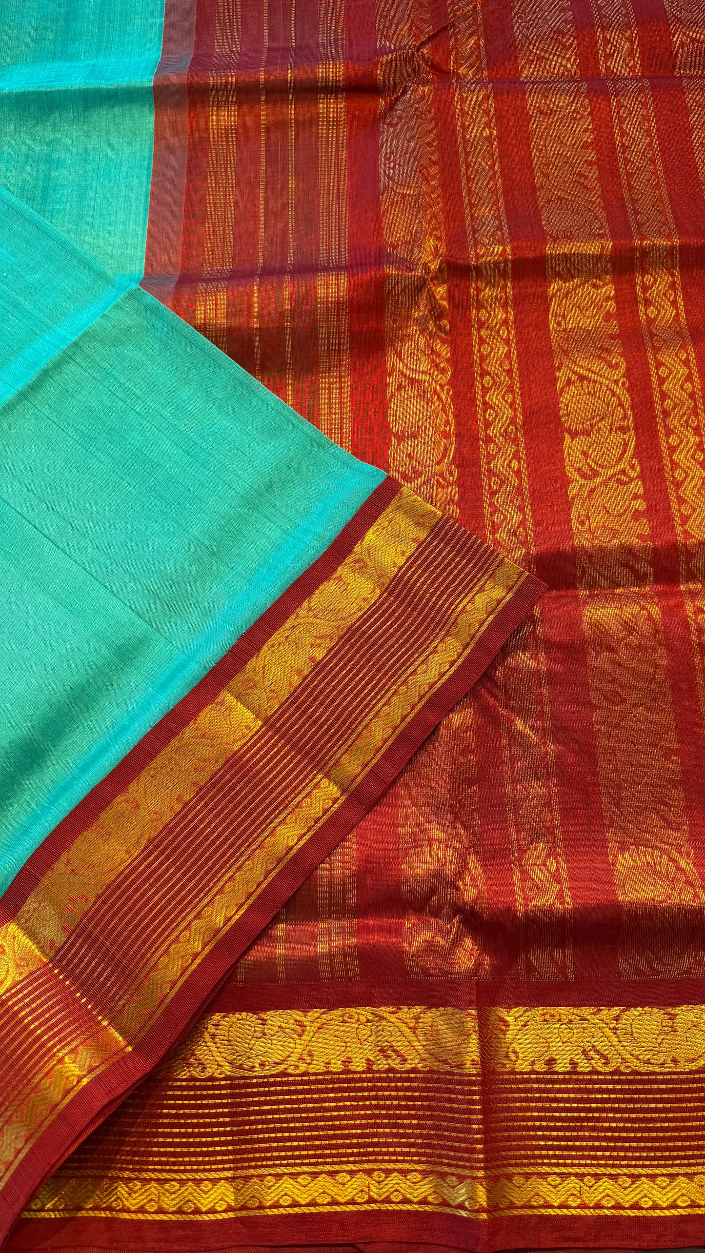 HANDLOOM KANCHIPURAM SILK COTTON (KSC239)