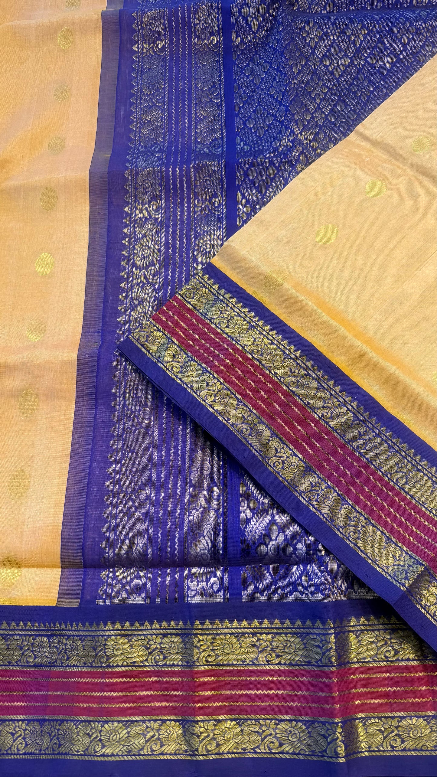 HANDLOOM KANCHIPURAM SILK COTTON (KSC236)