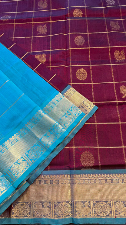 HANDLOOM KANCHIPURAM SILK COTTON (KSC269)