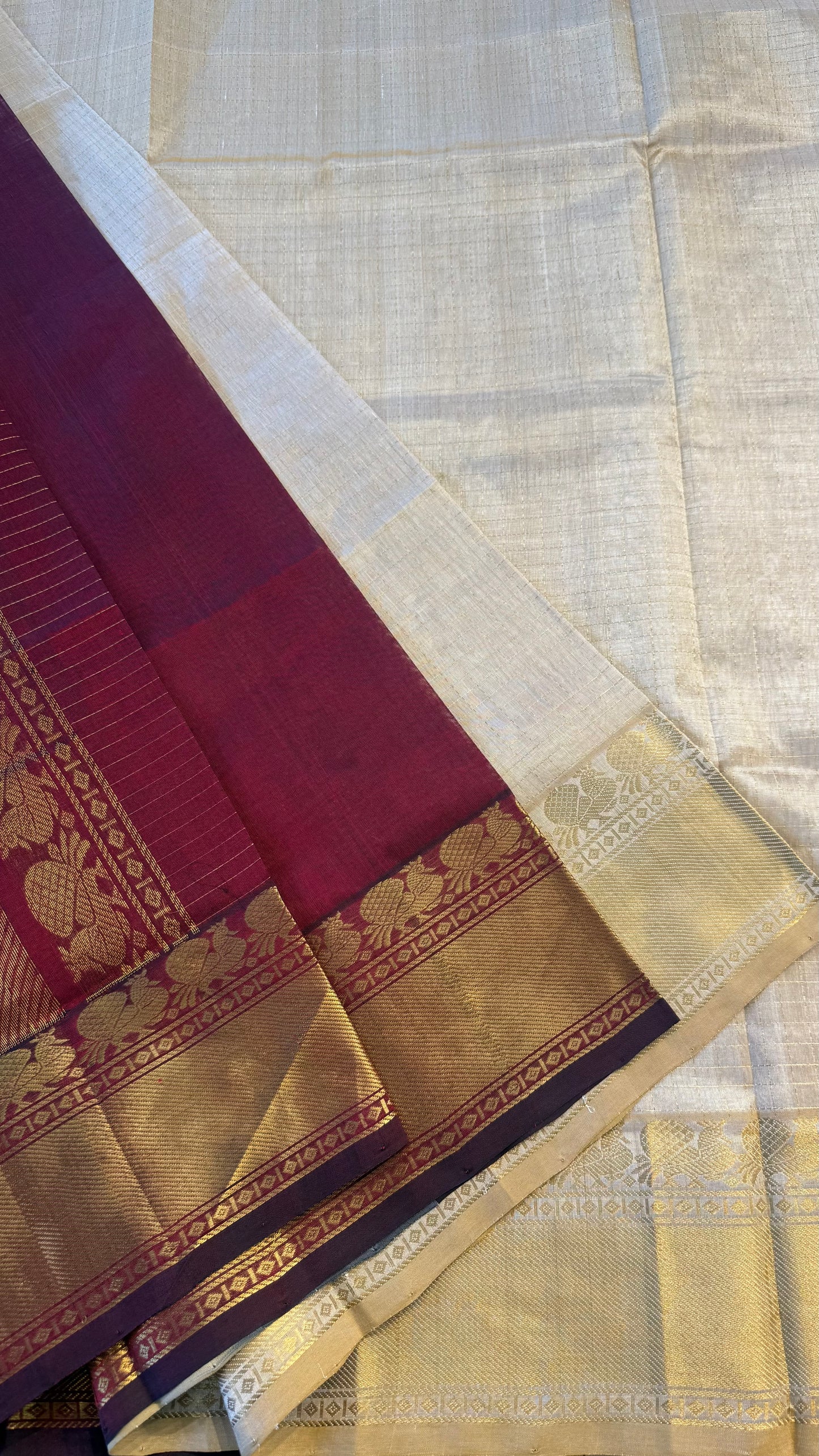 HANDLOOM KANCHIPURAM SILK COTTON (KSC147)