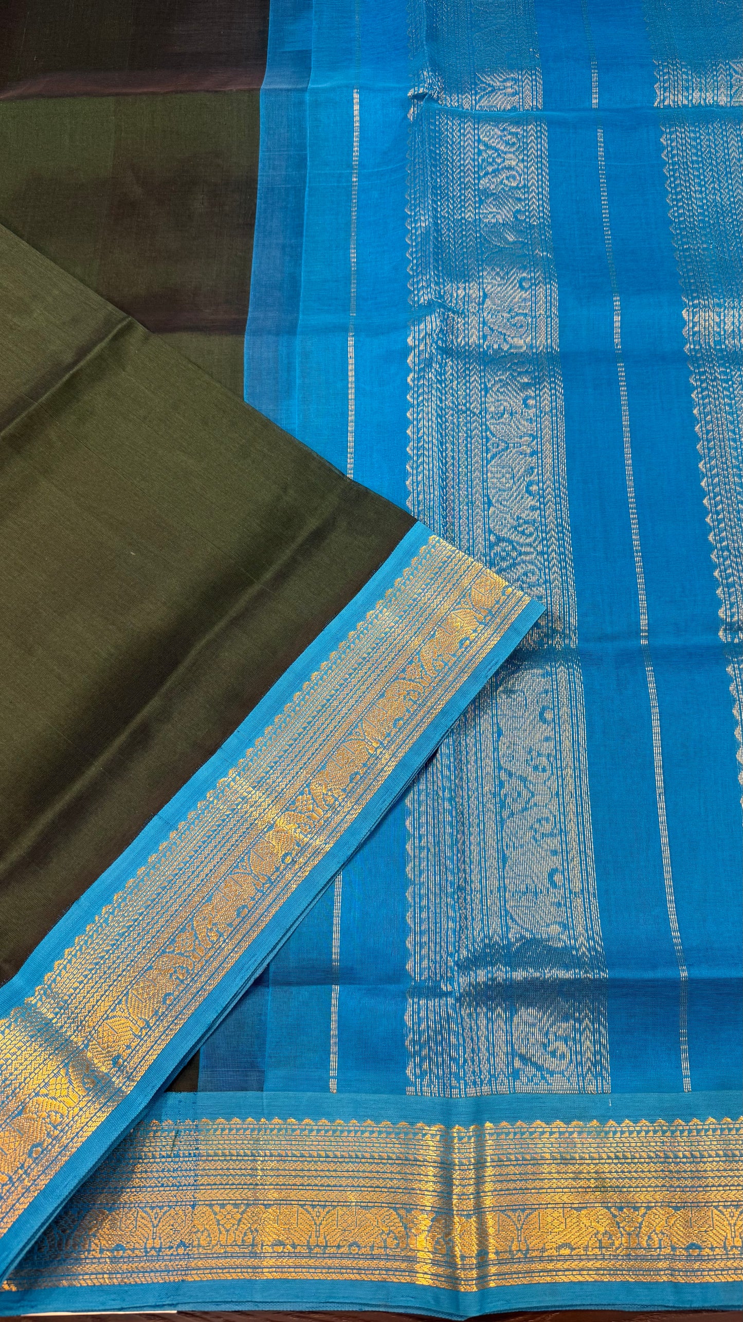 HANDLOOM KANCHIPURAM SILK COTTON (KSC211)