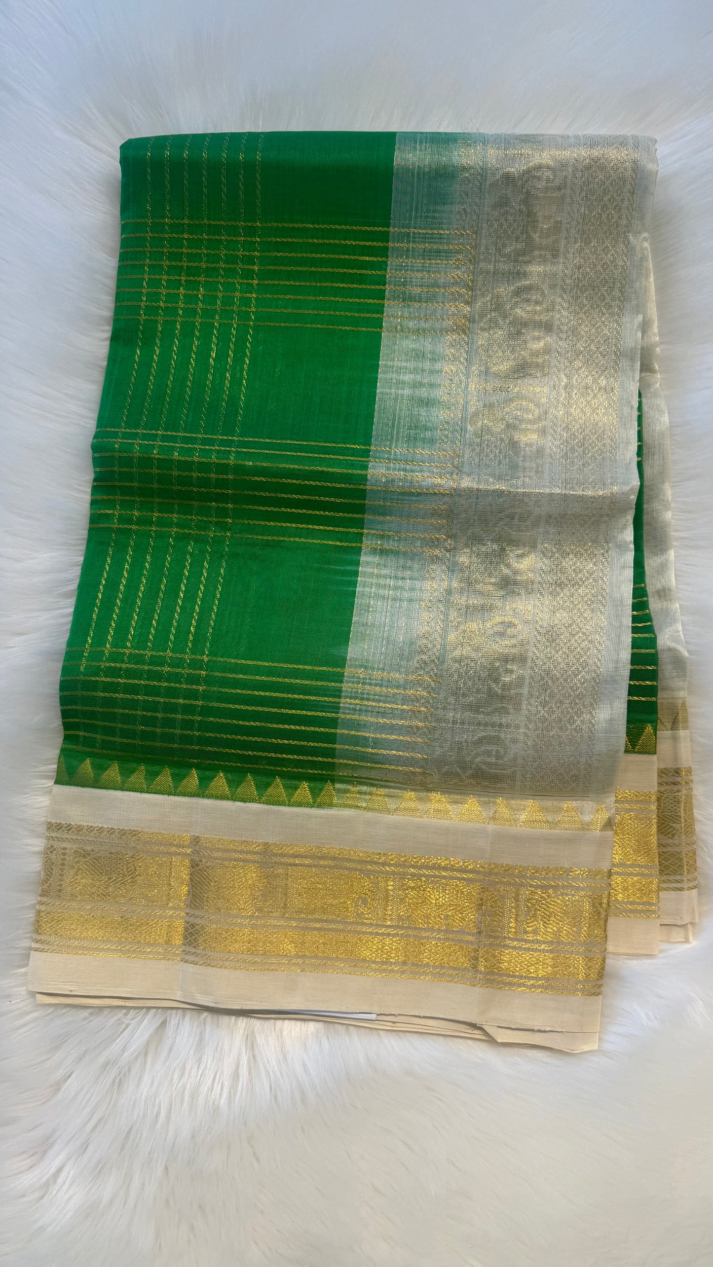 HANDLOOM KANCHIPURAM SILK COTTON (KSC274)