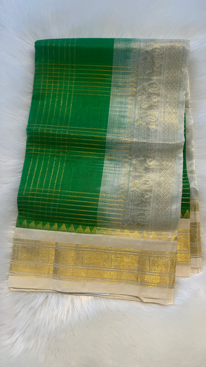 HANDLOOM KANCHIPURAM SILK COTTON (KSC274)