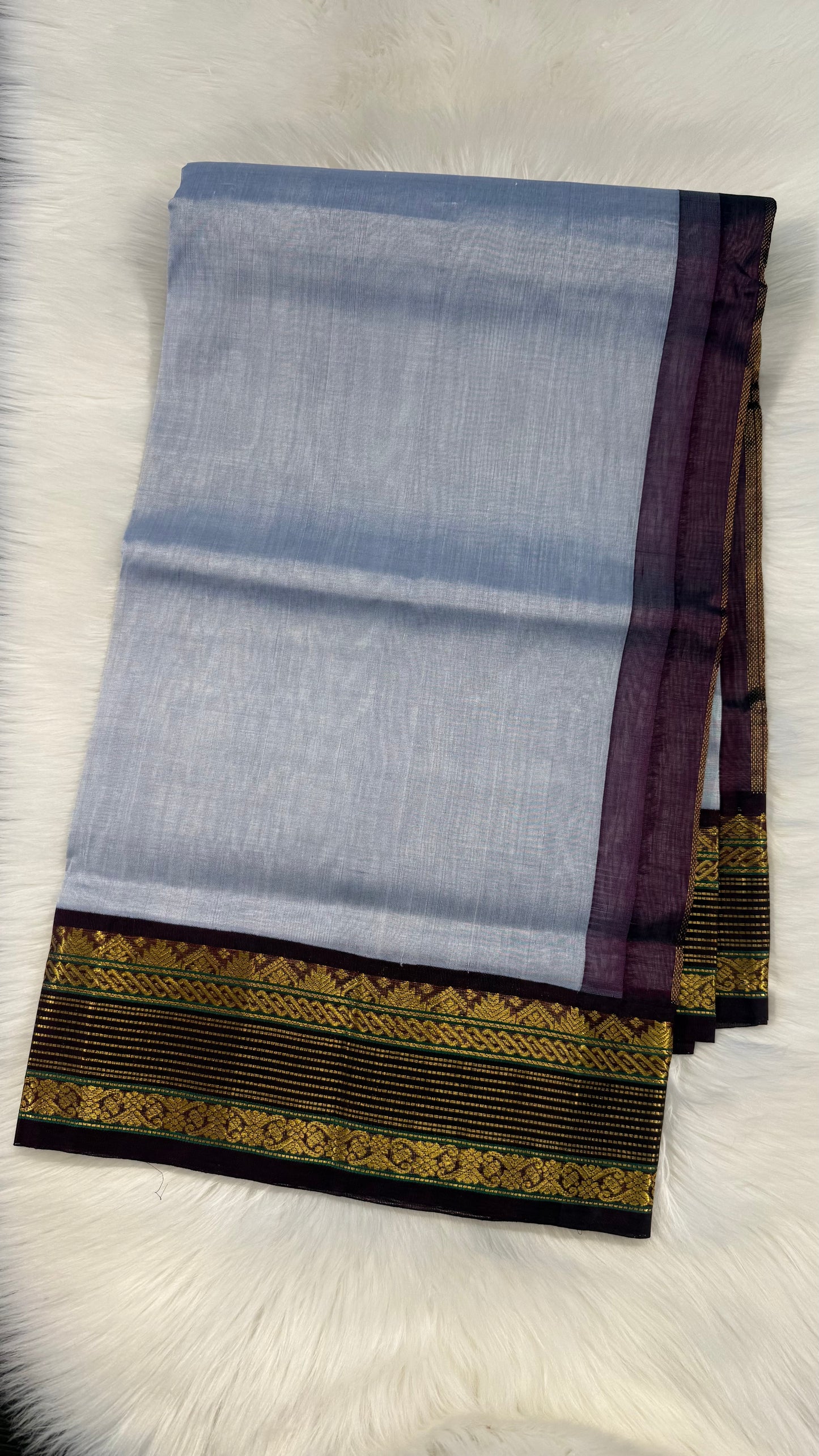 HANDLOOM KANCHIPURAM SILK COTTON (KSC155)