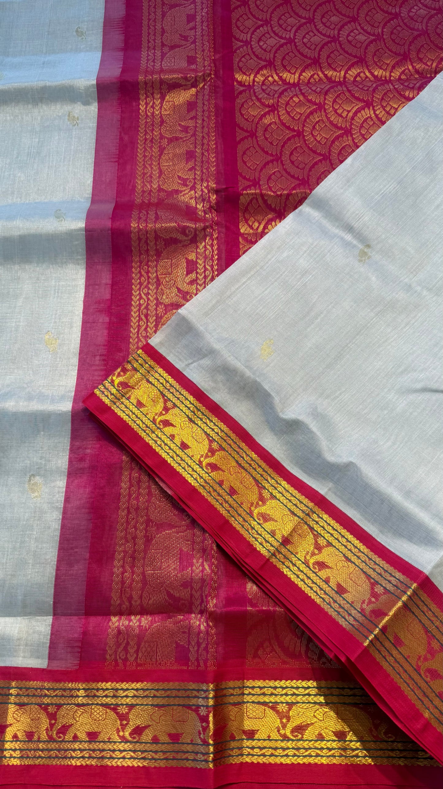 HANDLOOM KANCHIPURAM SILK COTTON (KSC281)