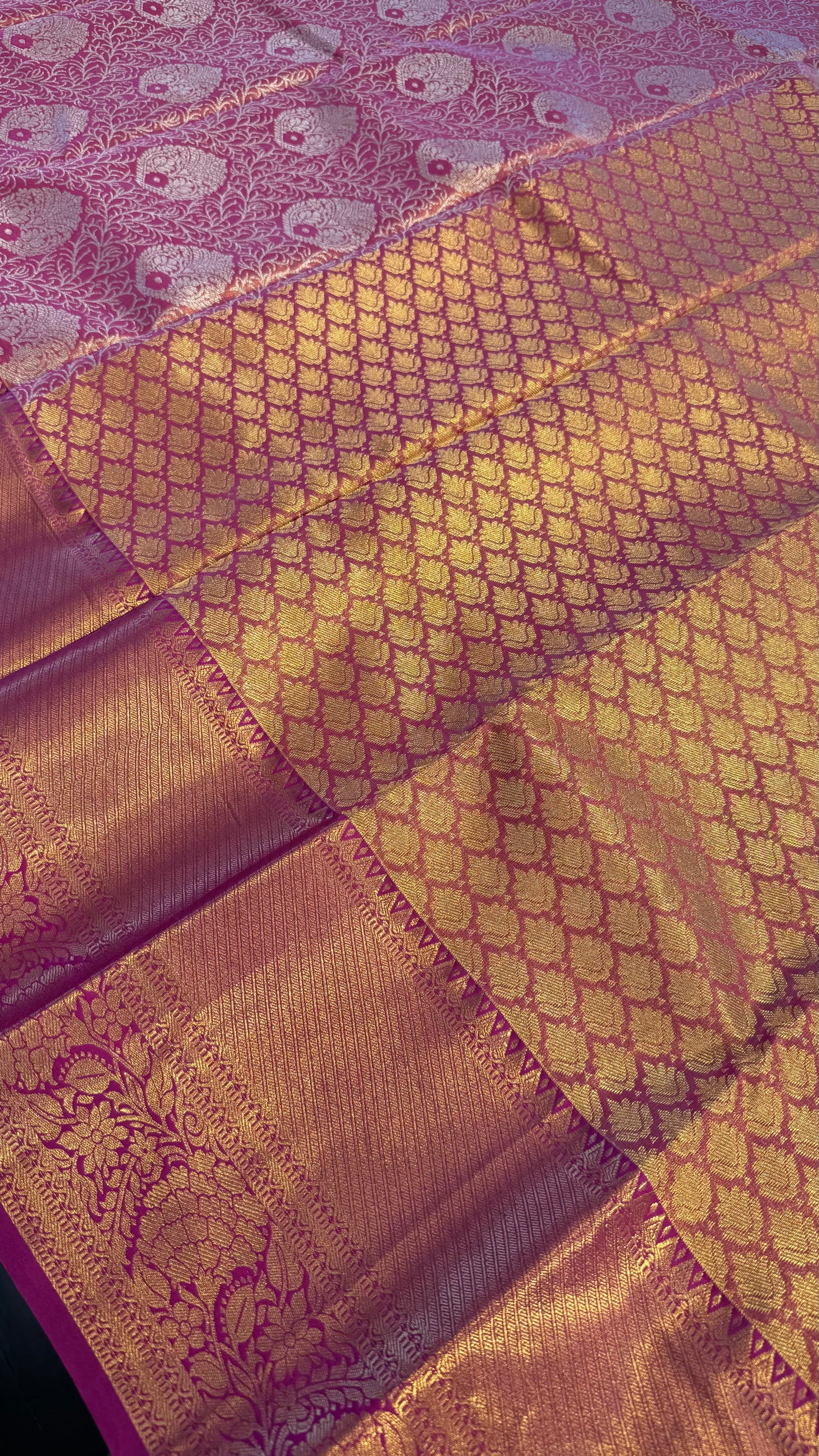 MAGENTA SEMI SILK KANICHIPURAM SILK SAREE (SSKS31)
