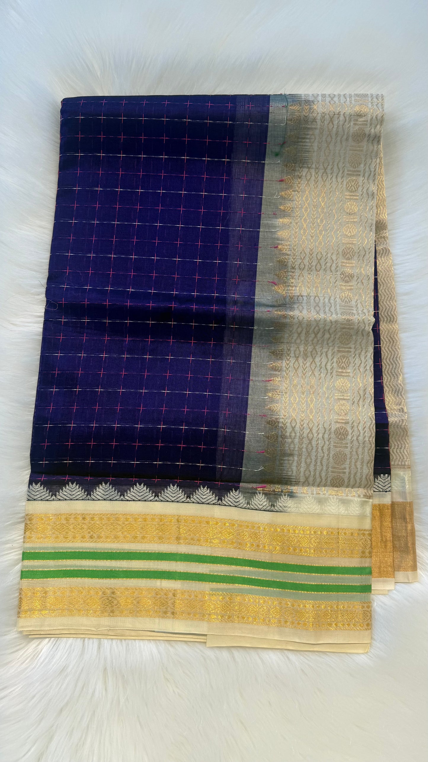 HANDLOOM KANCHIPURAM SILK COTTON (KSC266)