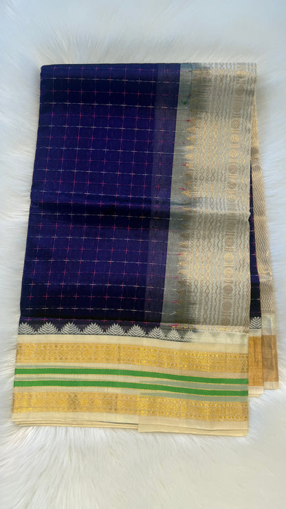 HANDLOOM KANCHIPURAM SILK COTTON (KSC266)
