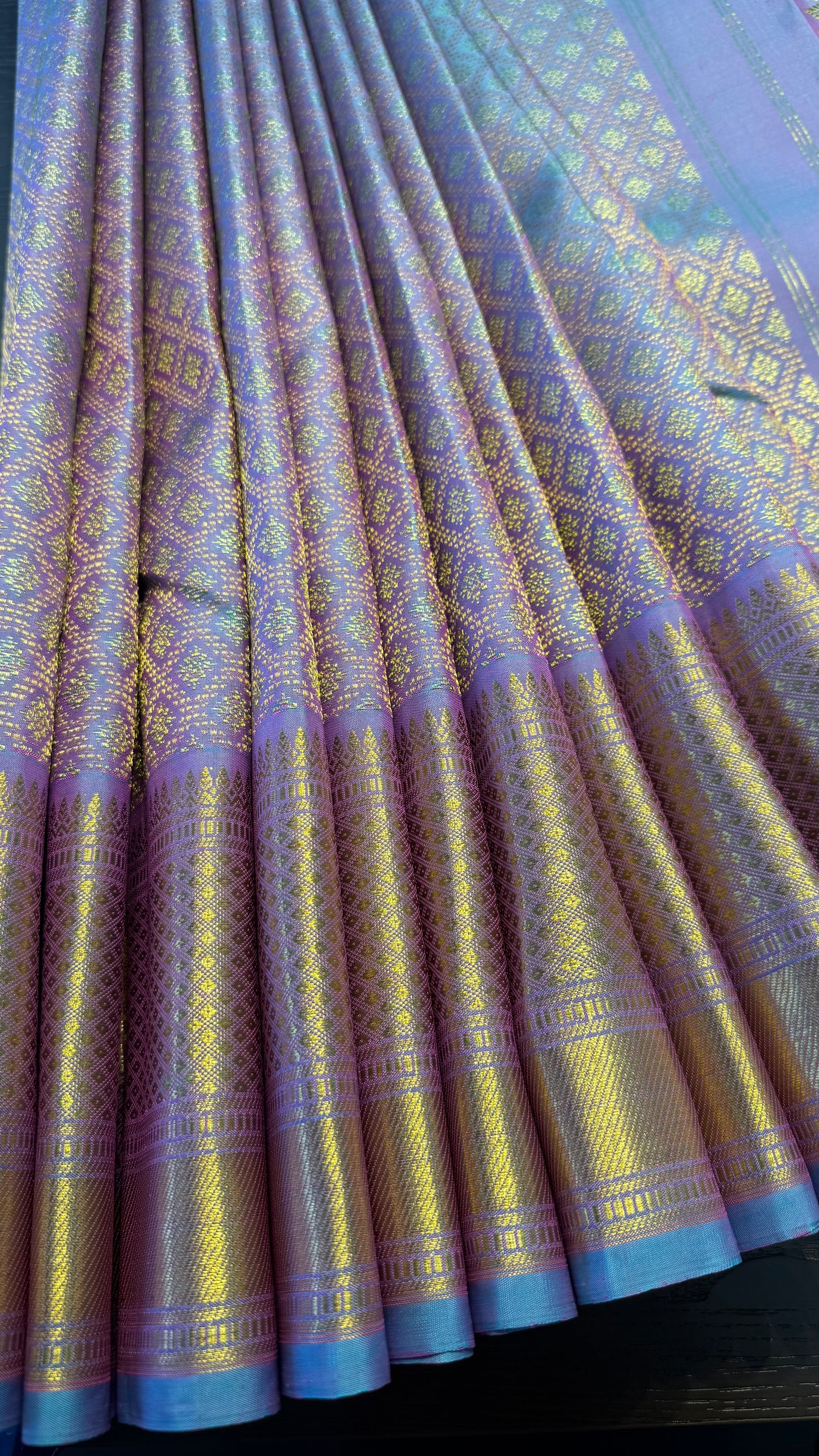 UNICORN GOLD FULL ZARI HANDLOOM KANCHIPURAM SILK SAREE (KSS307)
