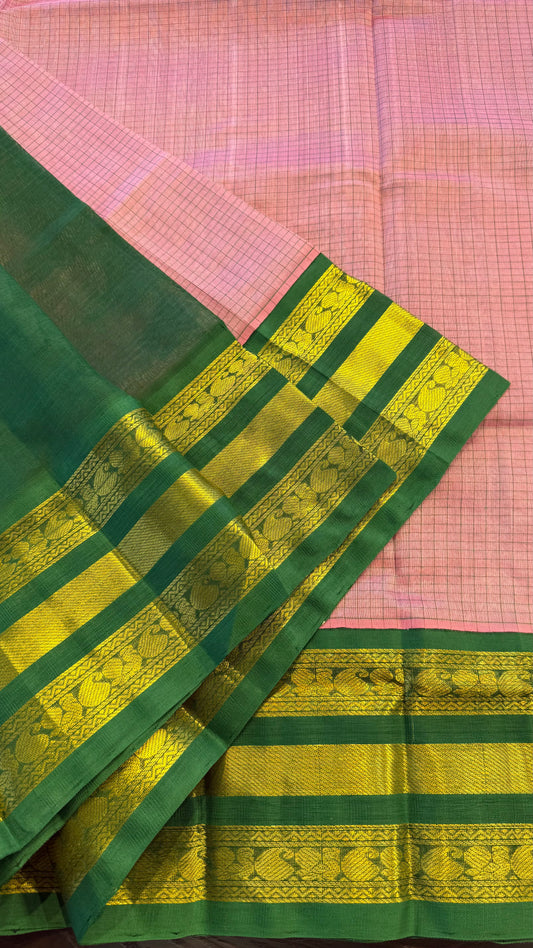 HANDLOOM KANCHIPURAM SILK COTTON (KSC253)