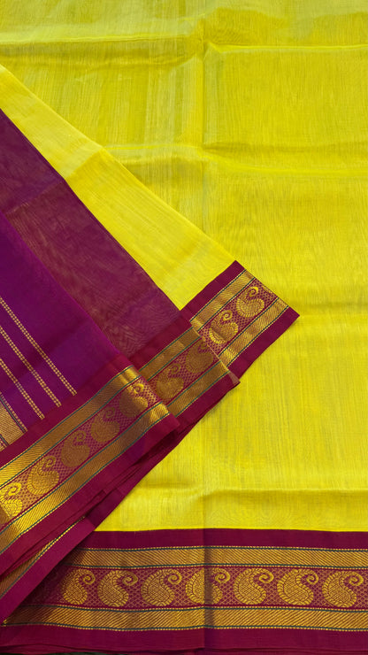 HANDLOOM KANCHIPURAM SILK COTTON (KSC205)
