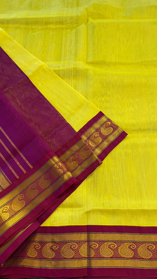 HANDLOOM KANCHIPURAM SILK COTTON (KSC205)